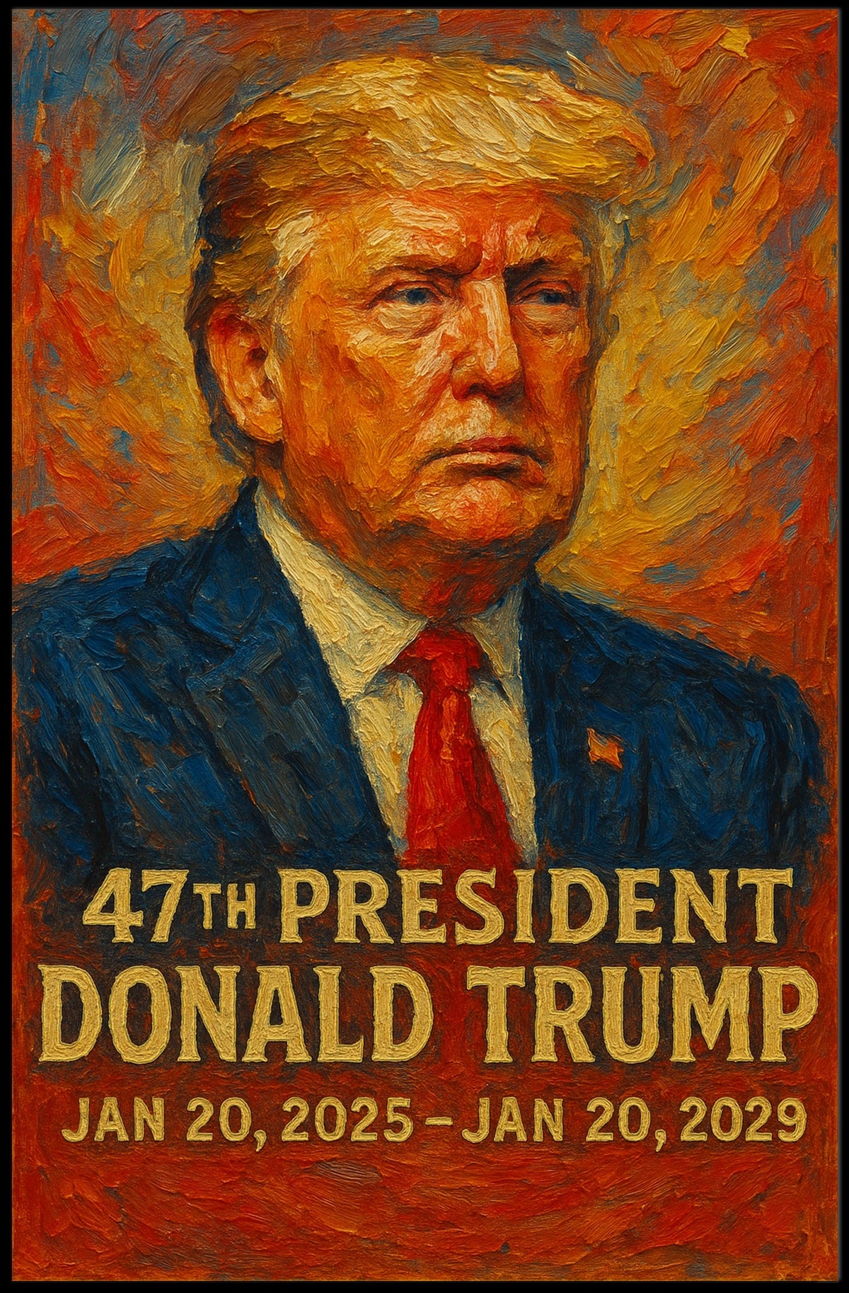 Donald Trump 47th President Poster