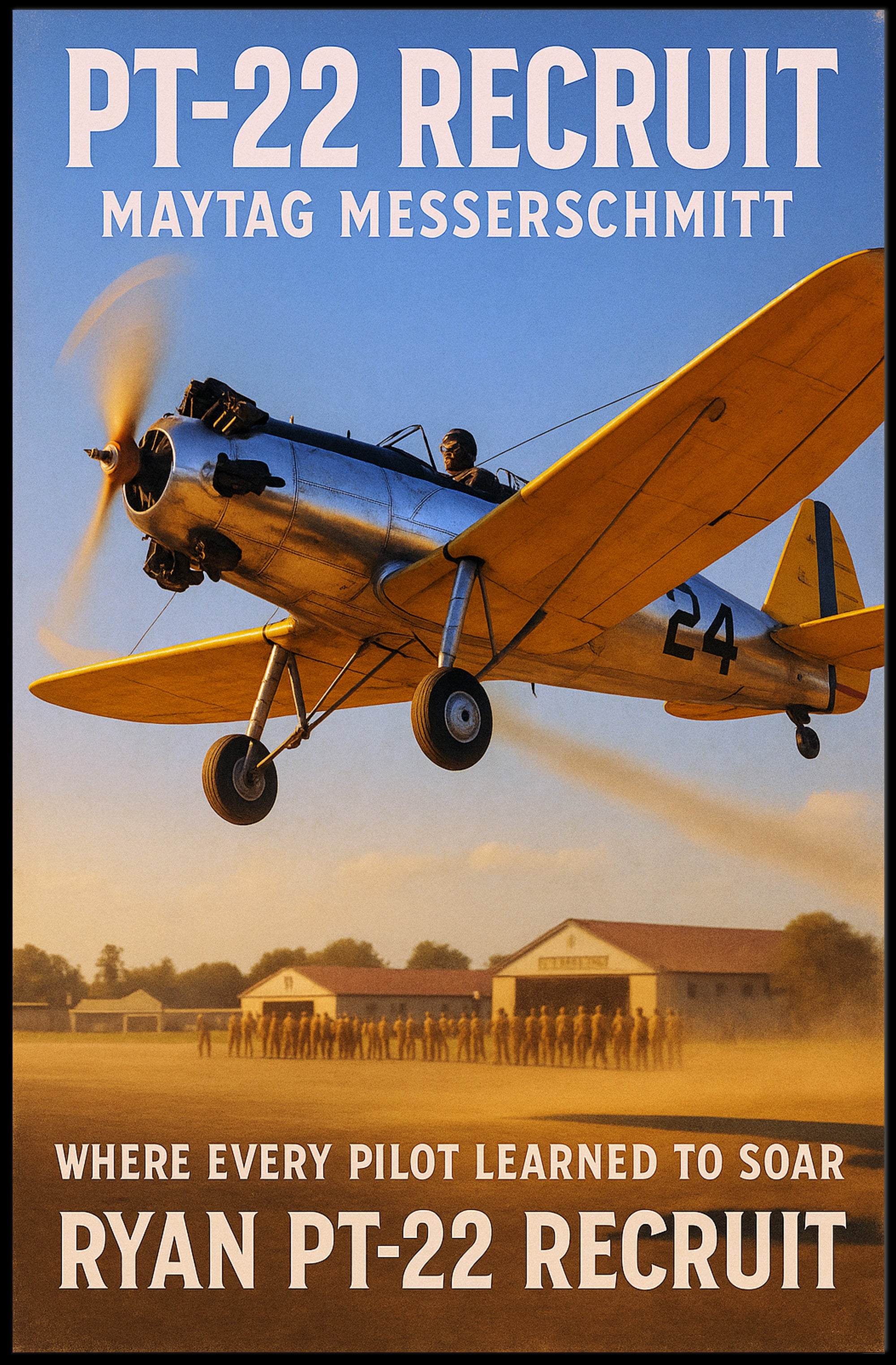 PT-22 Recruit Aviation Training Poster PosterGoat