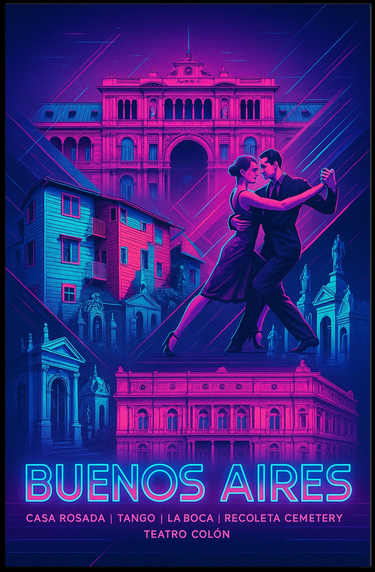 Buenos Aires A Vibrant Tapestry Poster