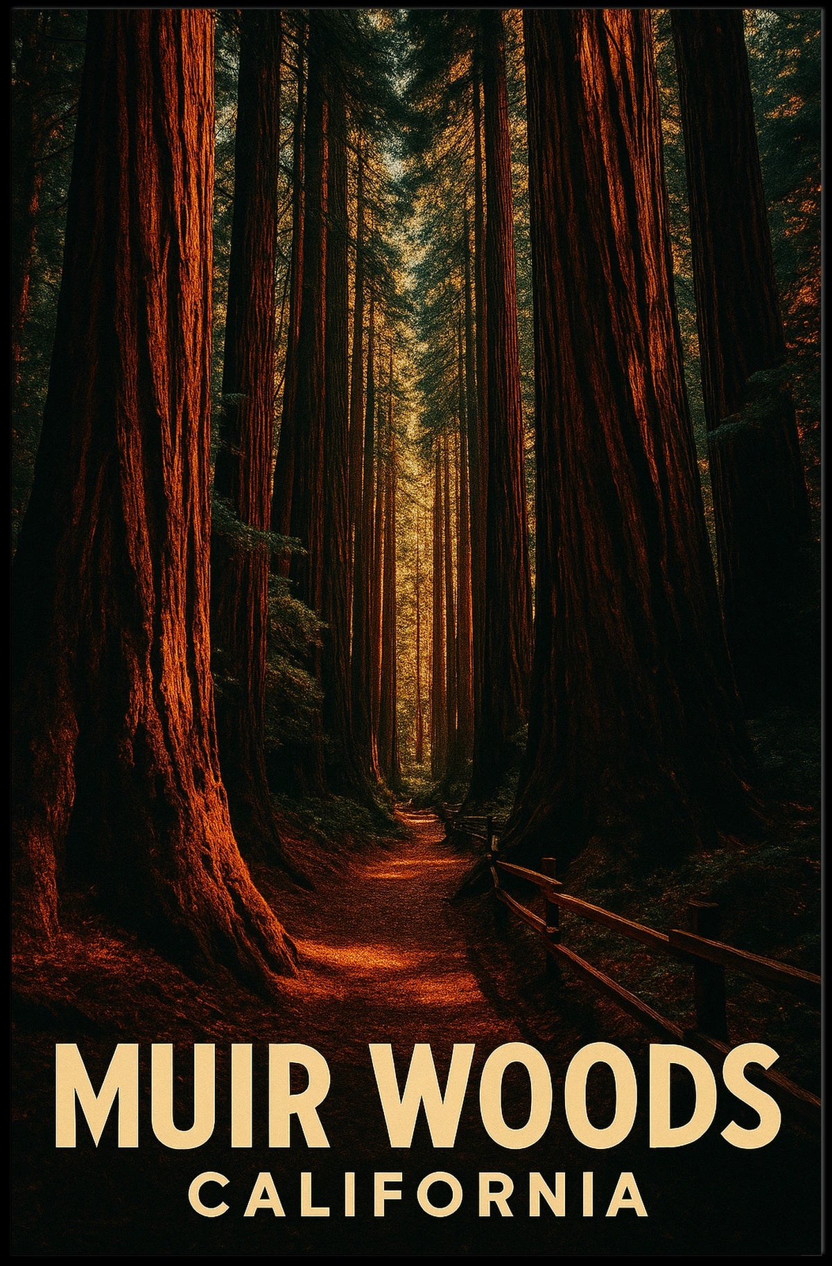 Muir Woods California Poster