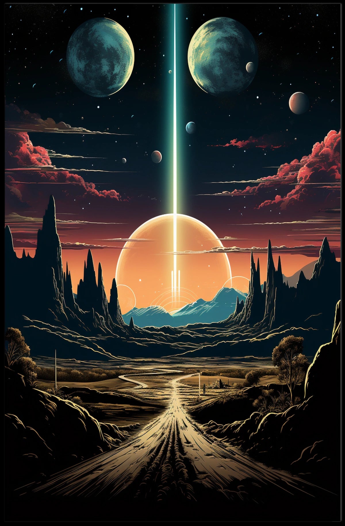 Cosmic Landscape Poster