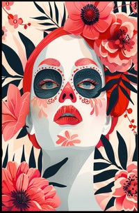 Dia de los Muertos Celebration Art Poster PosterGoat