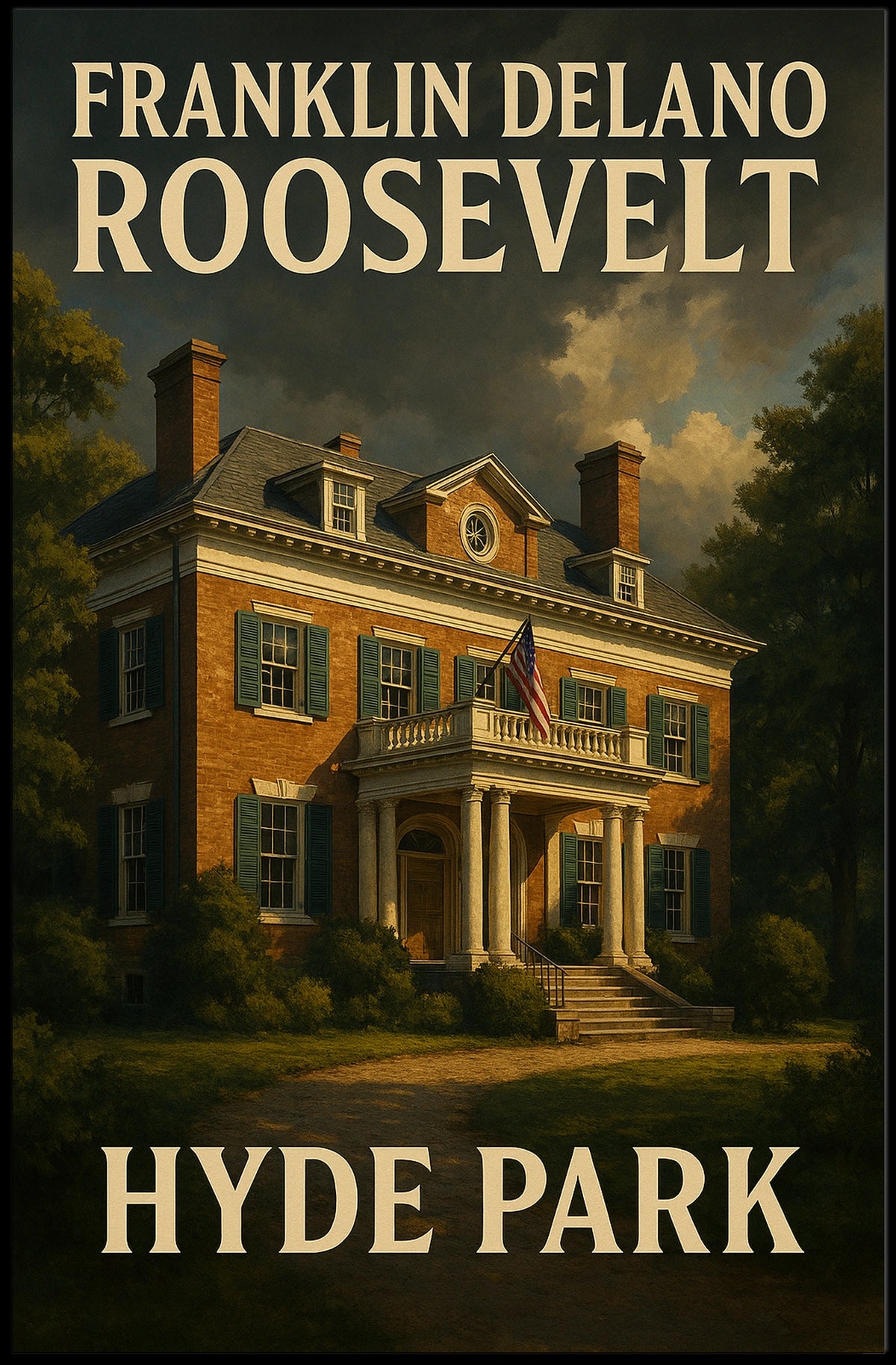 Franklin Delano Roosevelt Hyde Park Poster