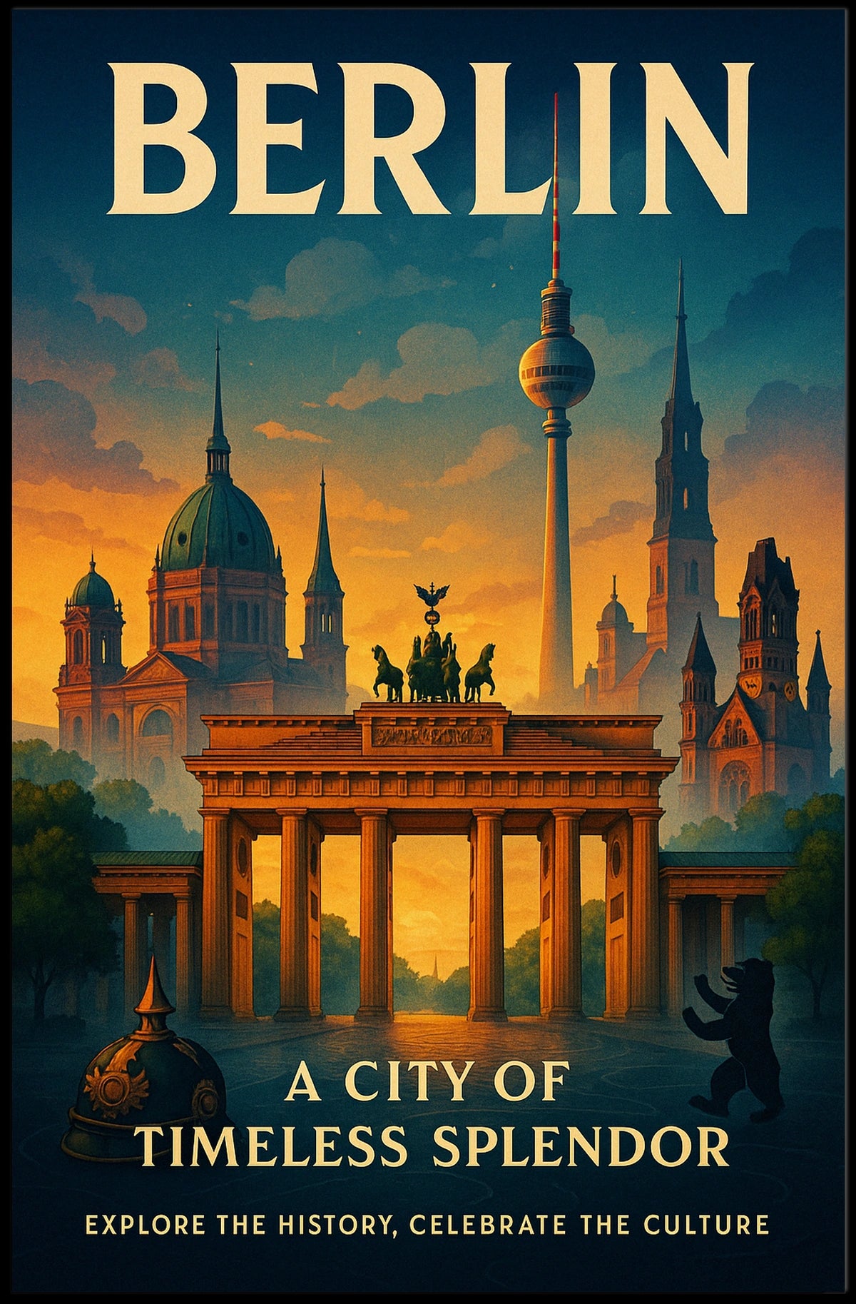 Berlin A City of Timeless Splendor Poster