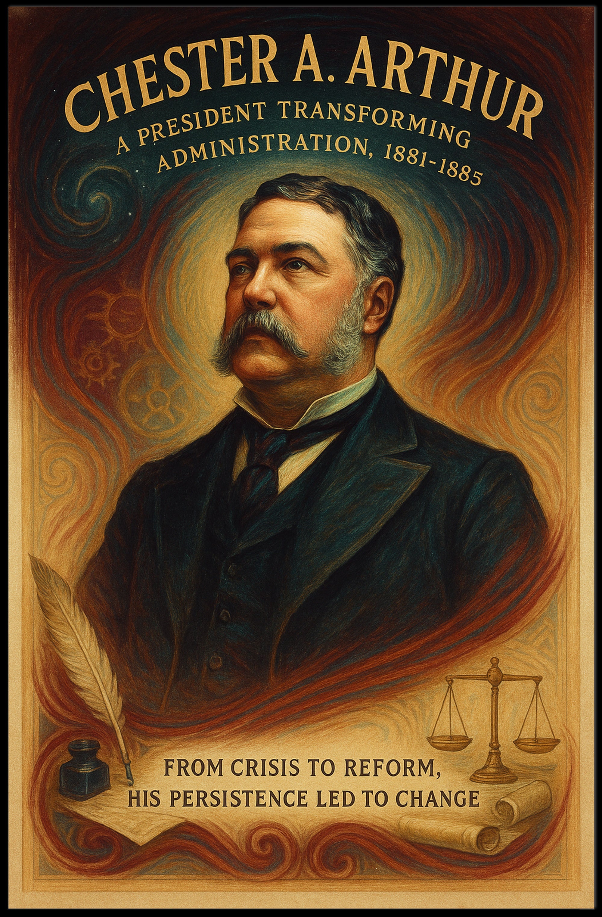 Chester A. Arthur A President Transforming Administration Poster PosterGoat