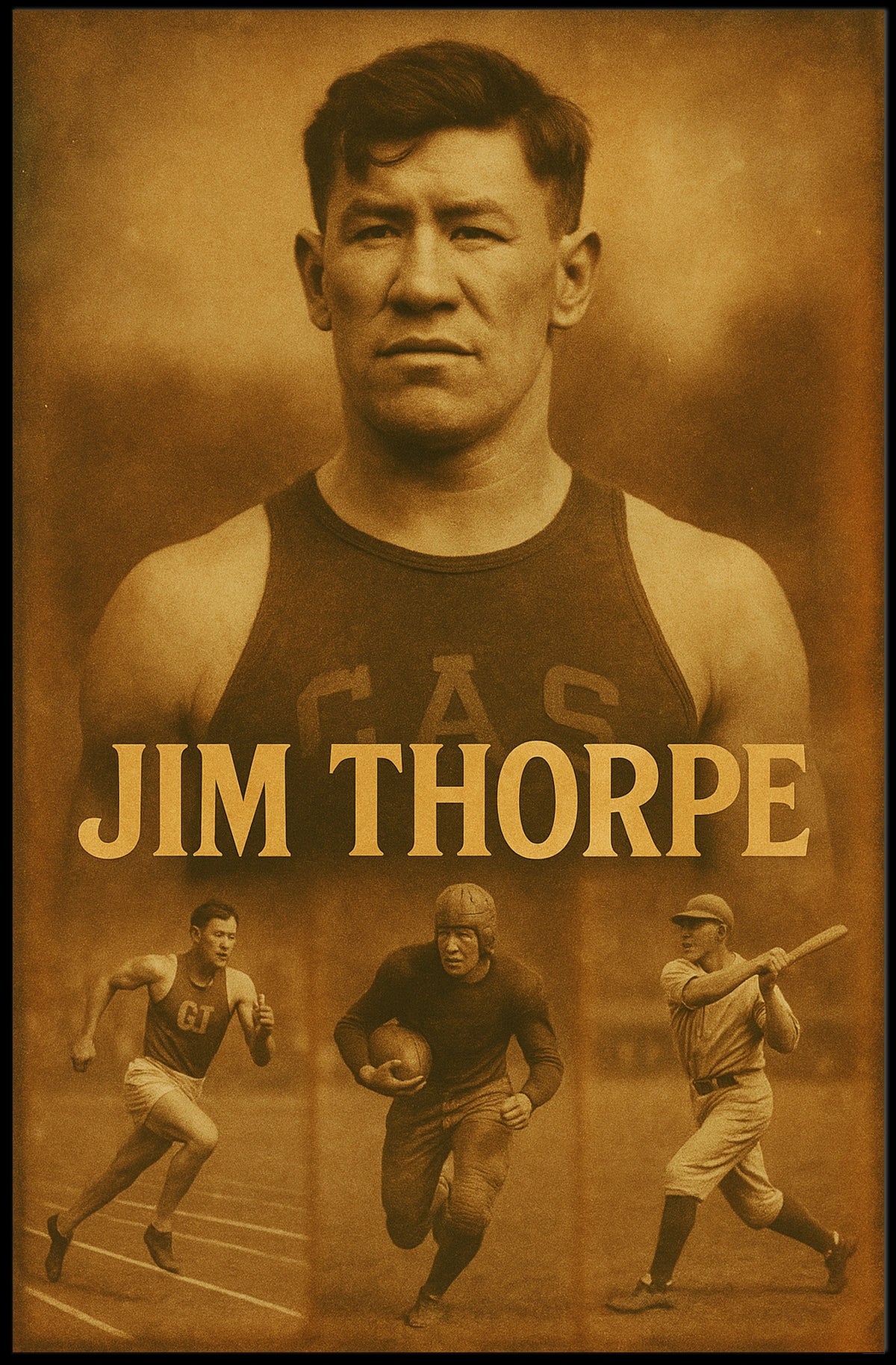 Jim Thorpe Celebrating a Sports Legend Jim Thorpe Poster