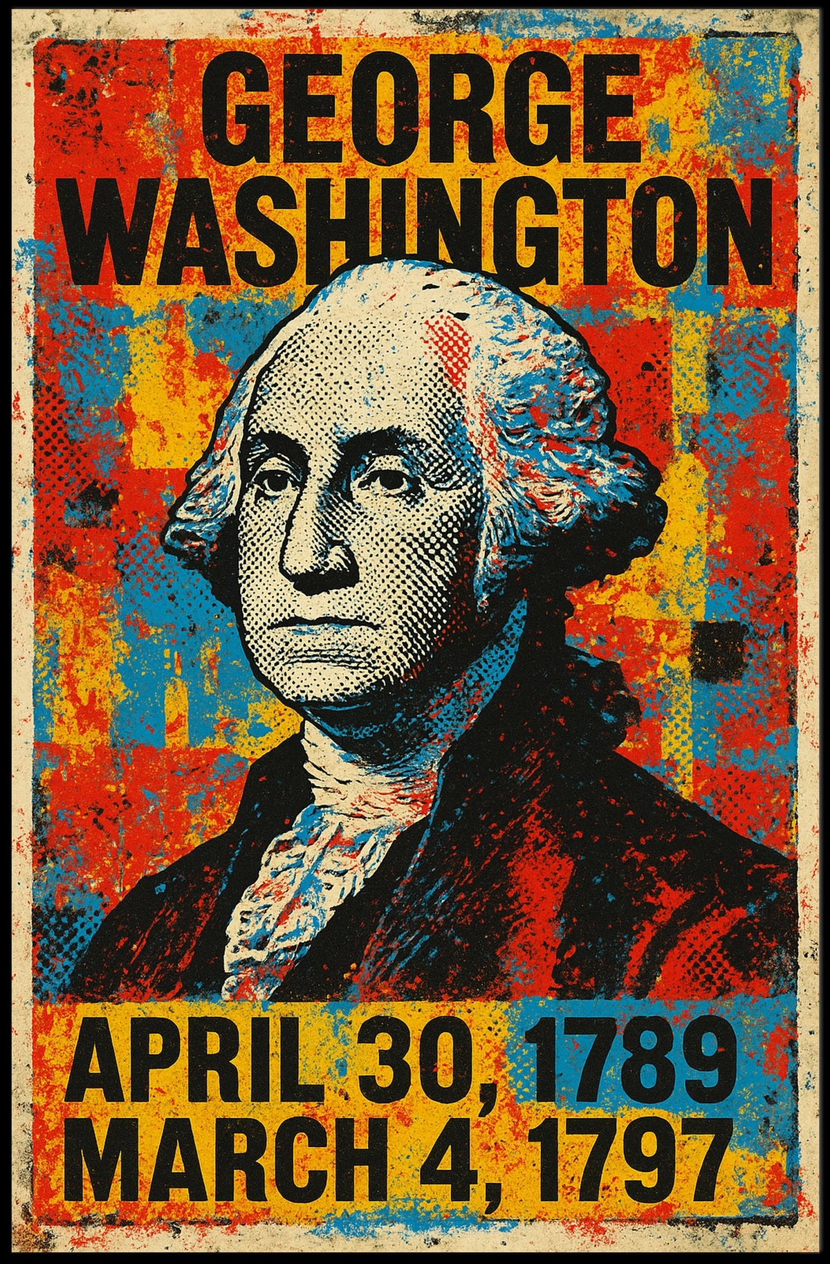 George Washington Patriotic Renaissance Poster