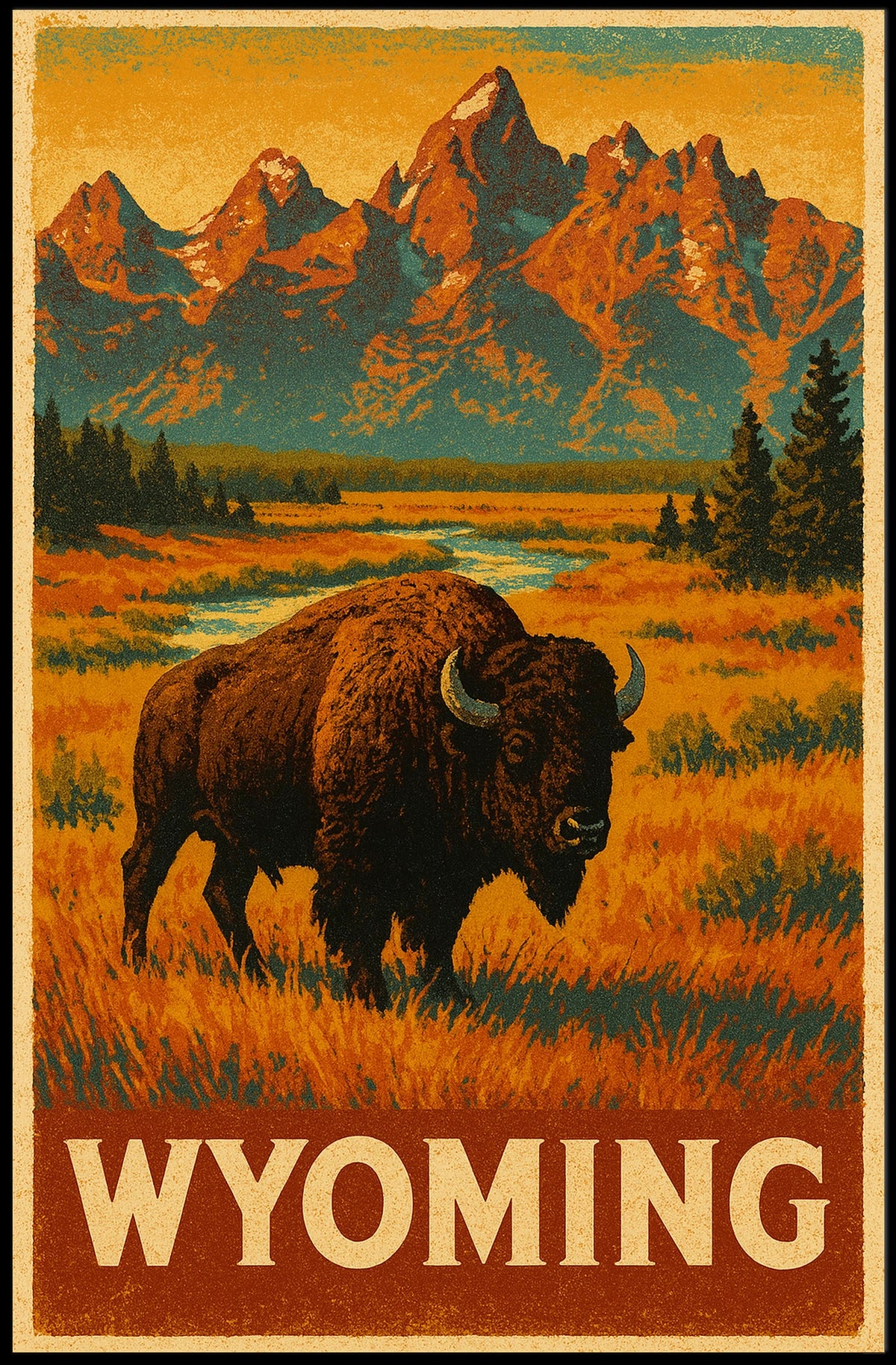 Wyoming Wilderness Poster
