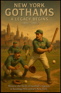 New York Gothams A Legacy Begins Poster Vintage Wall Art