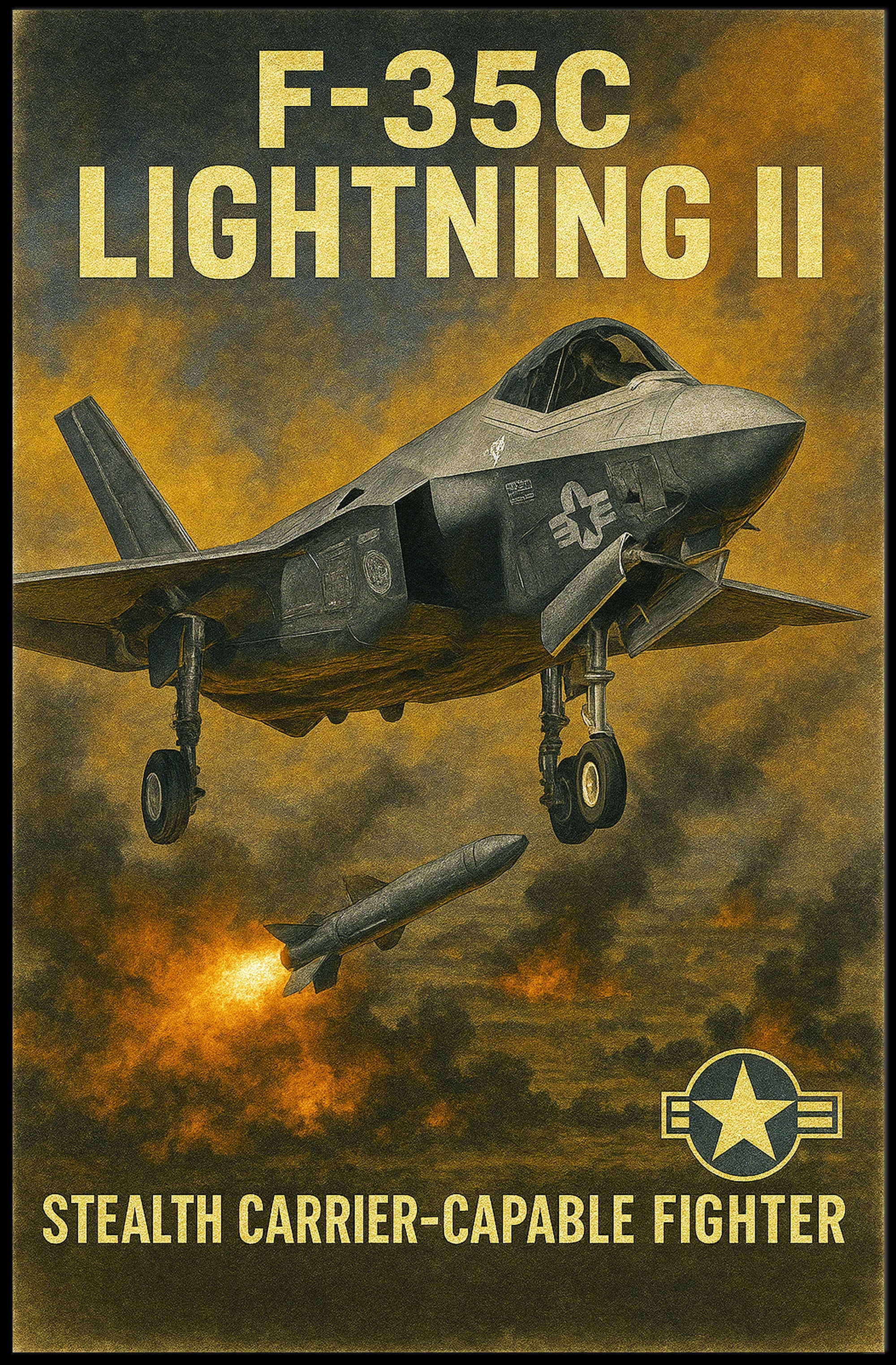 F-35C Lightning II Poster PosterGoat