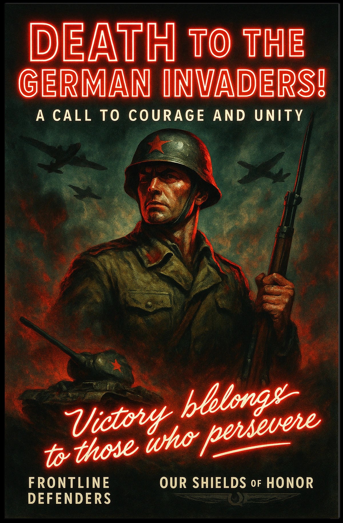 Call To Courage And Unity Poster