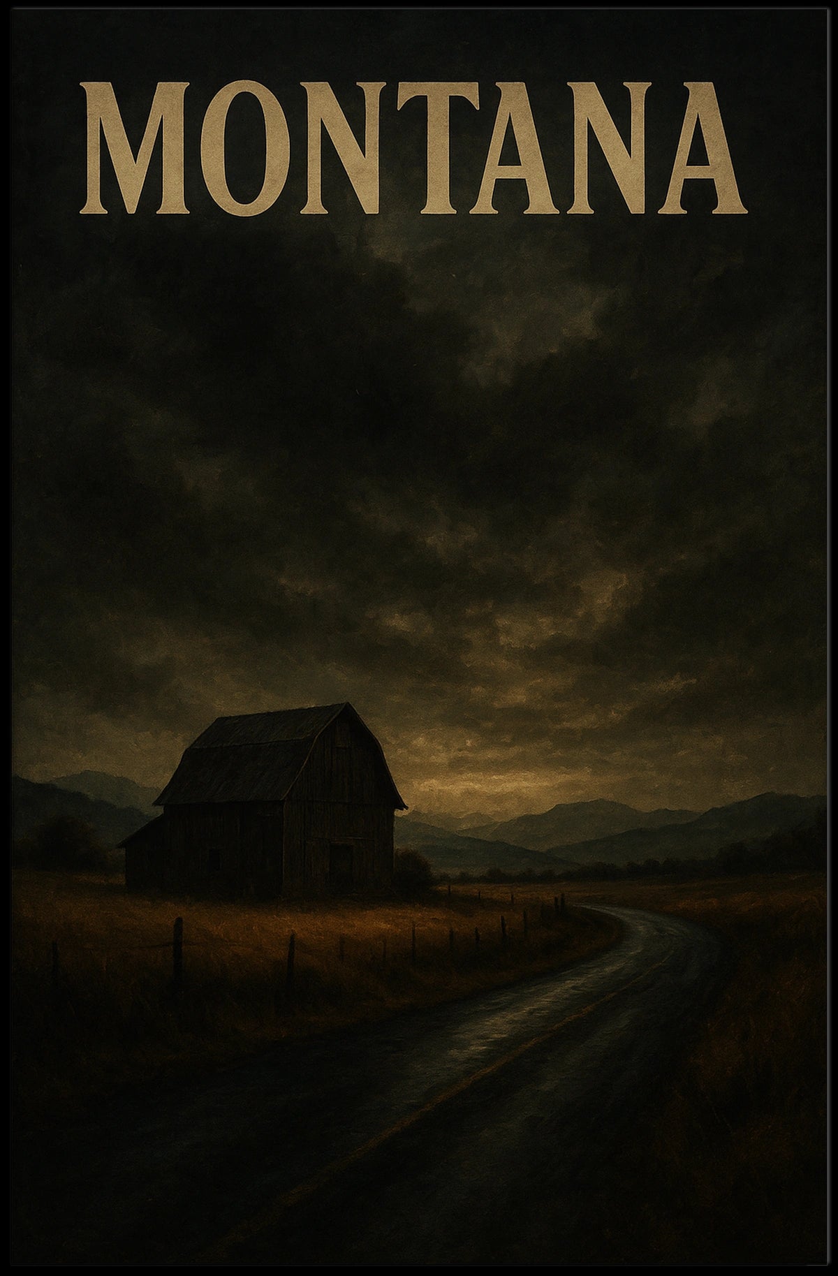 Montana Landscape Poster