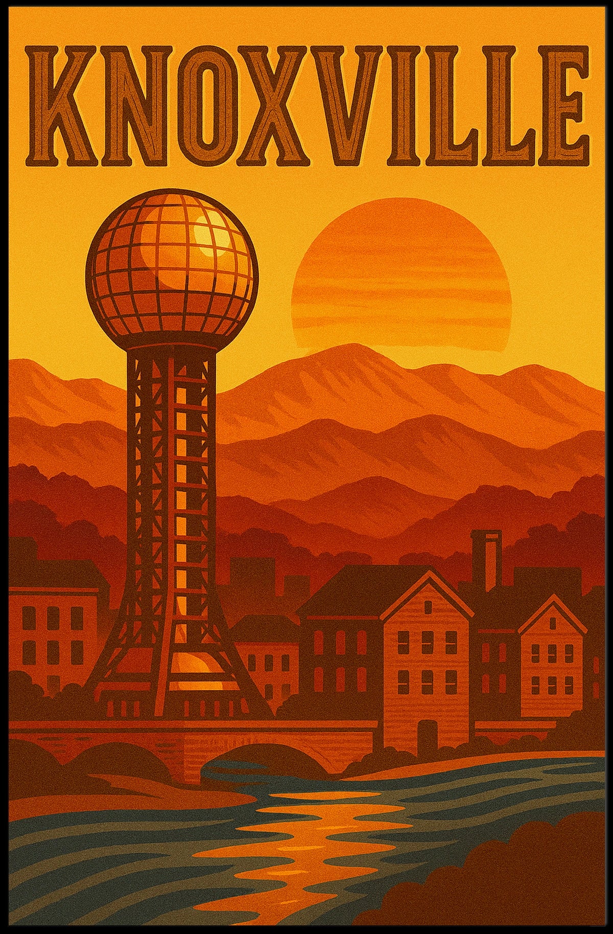 Knoxville Sunset Poster