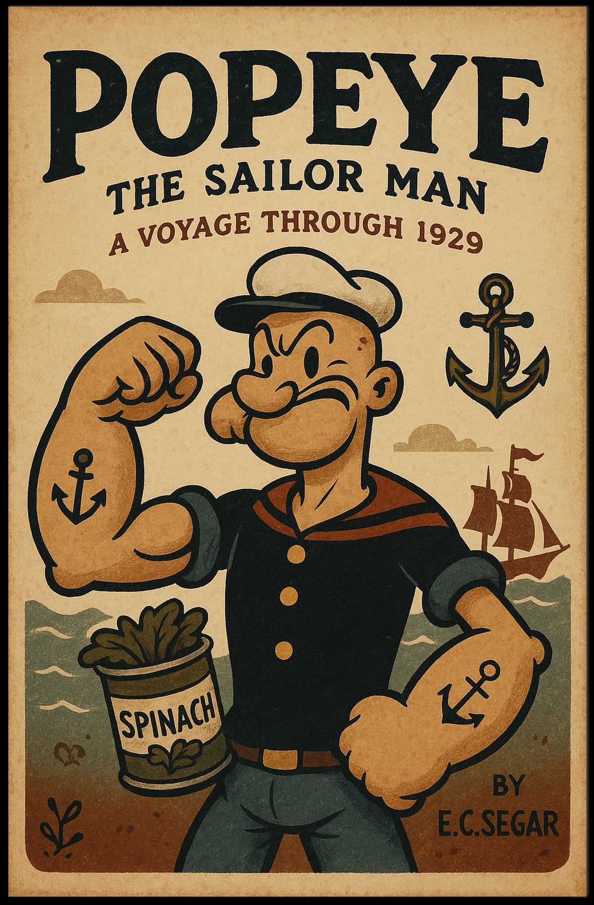 Popeye 1929 Art Poster POP-30