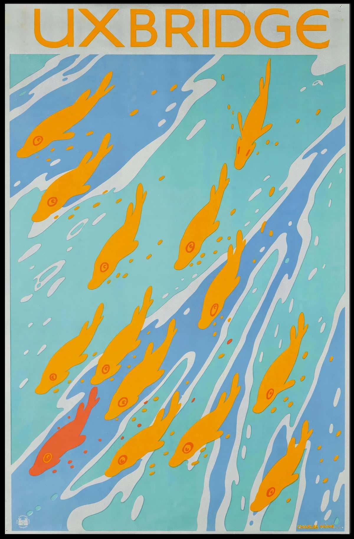 Uxbridge Fish Art Poster
