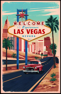 Vintage Las Vegas Adventure Poster