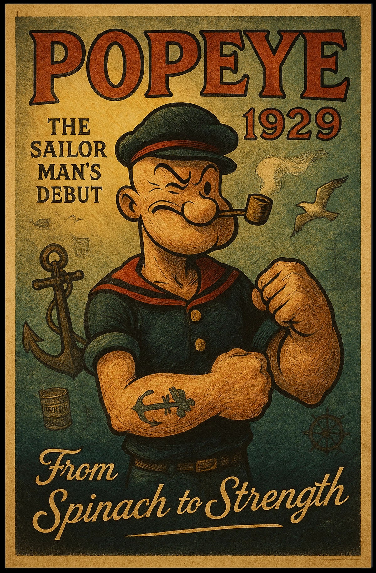 Popeye 1929 Art Poster POP-241