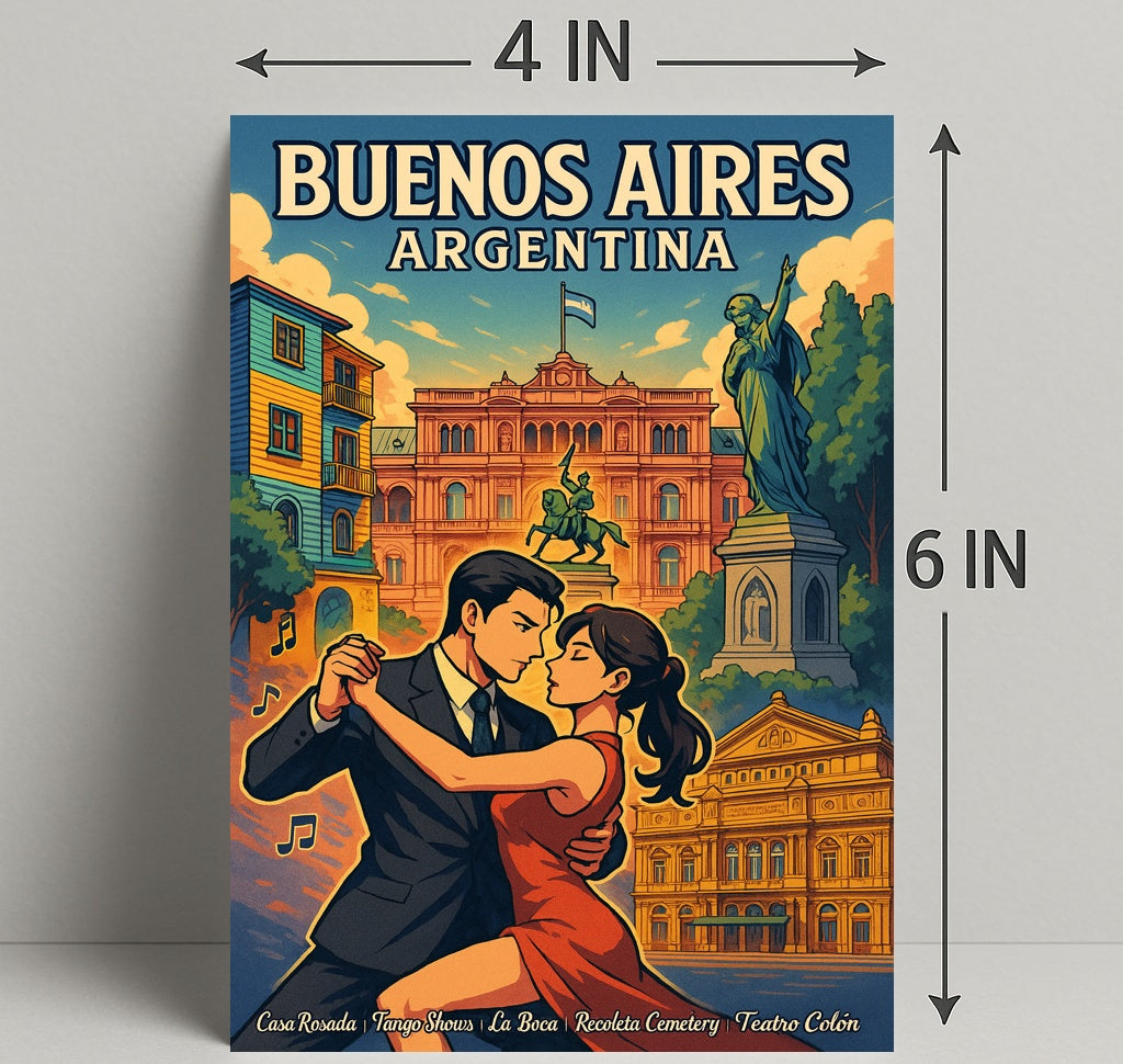 Buenos Aires Cultural Tapestry Poster PosterGoat