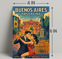 Buenos Aires Cultural Tapestry Poster PosterGoat
