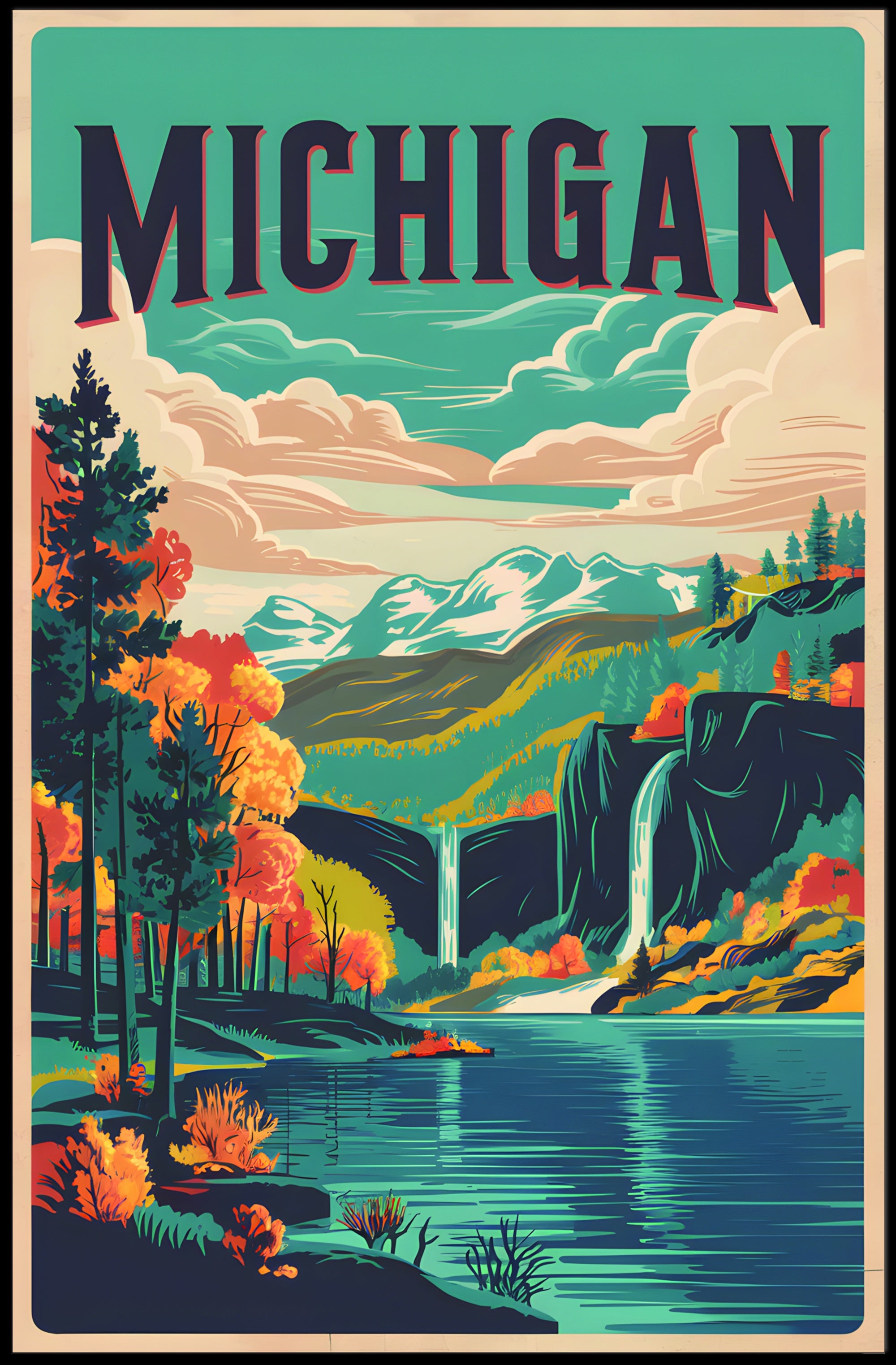 Michigan Scenic Landscape Poster