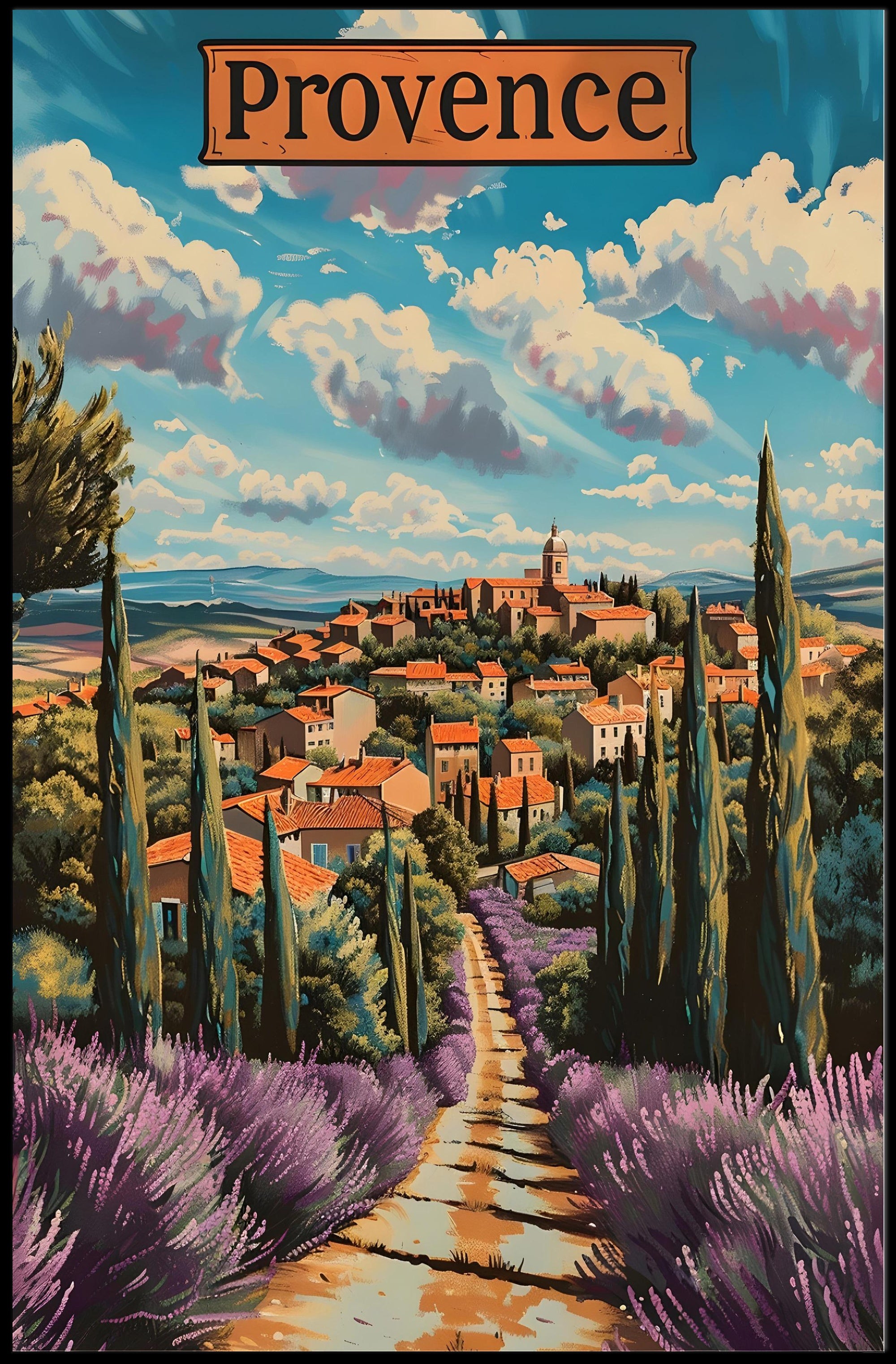 Picturesque Provence Village - Cultural or Heritage Poster