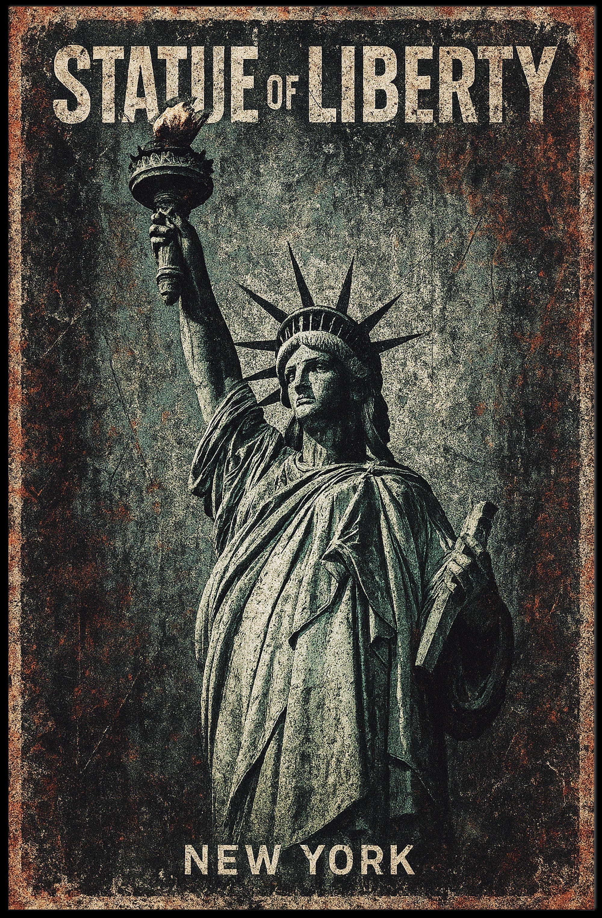 Statue of Liberty New York Poster PosterGoat