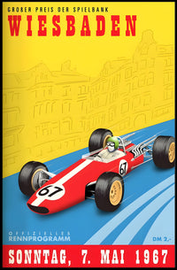 Großer Preis der Spielbank Wiesbaden 1967 Poster