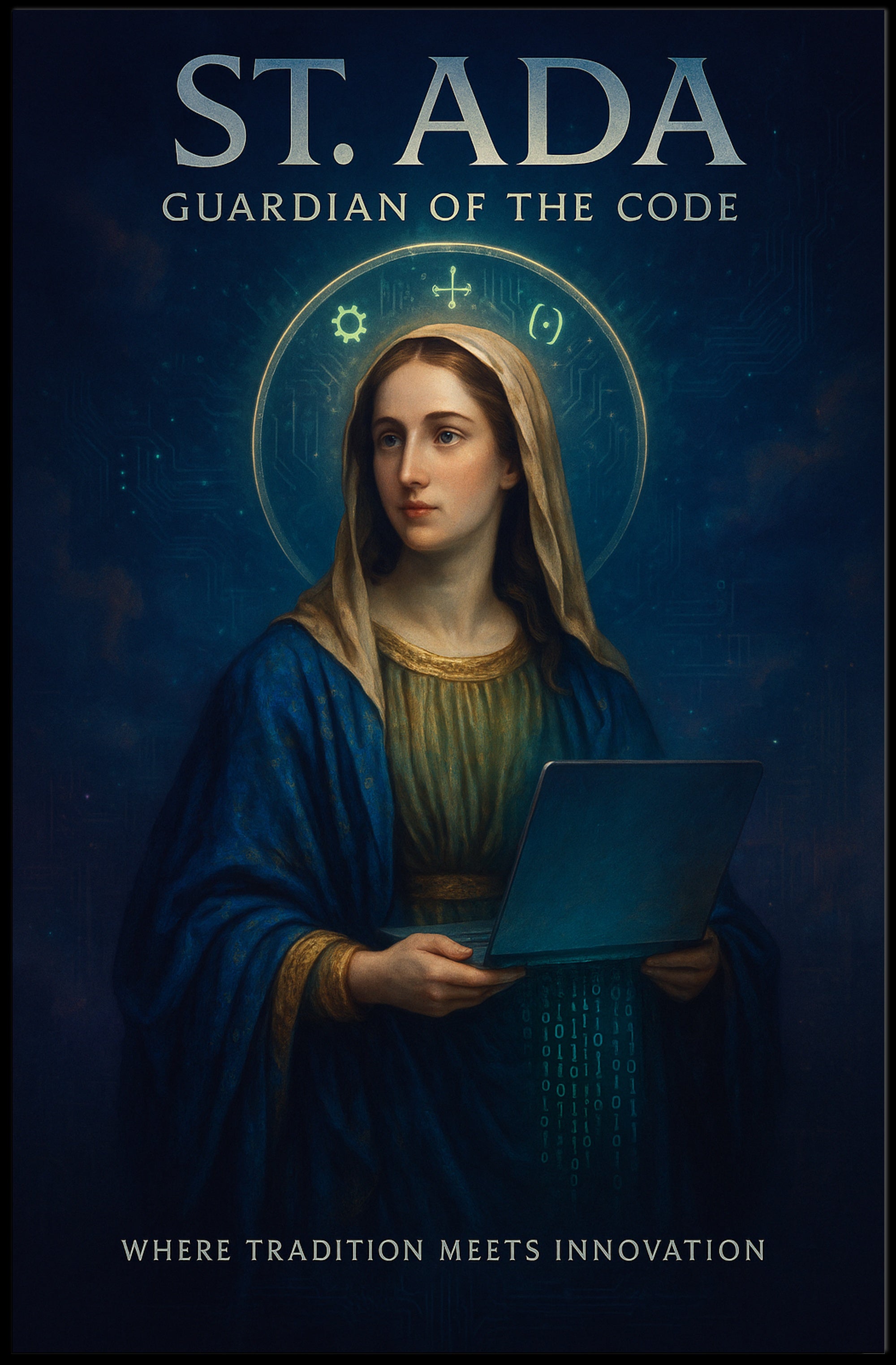 St. Ada Guardian of the Code Poster PosterGoat