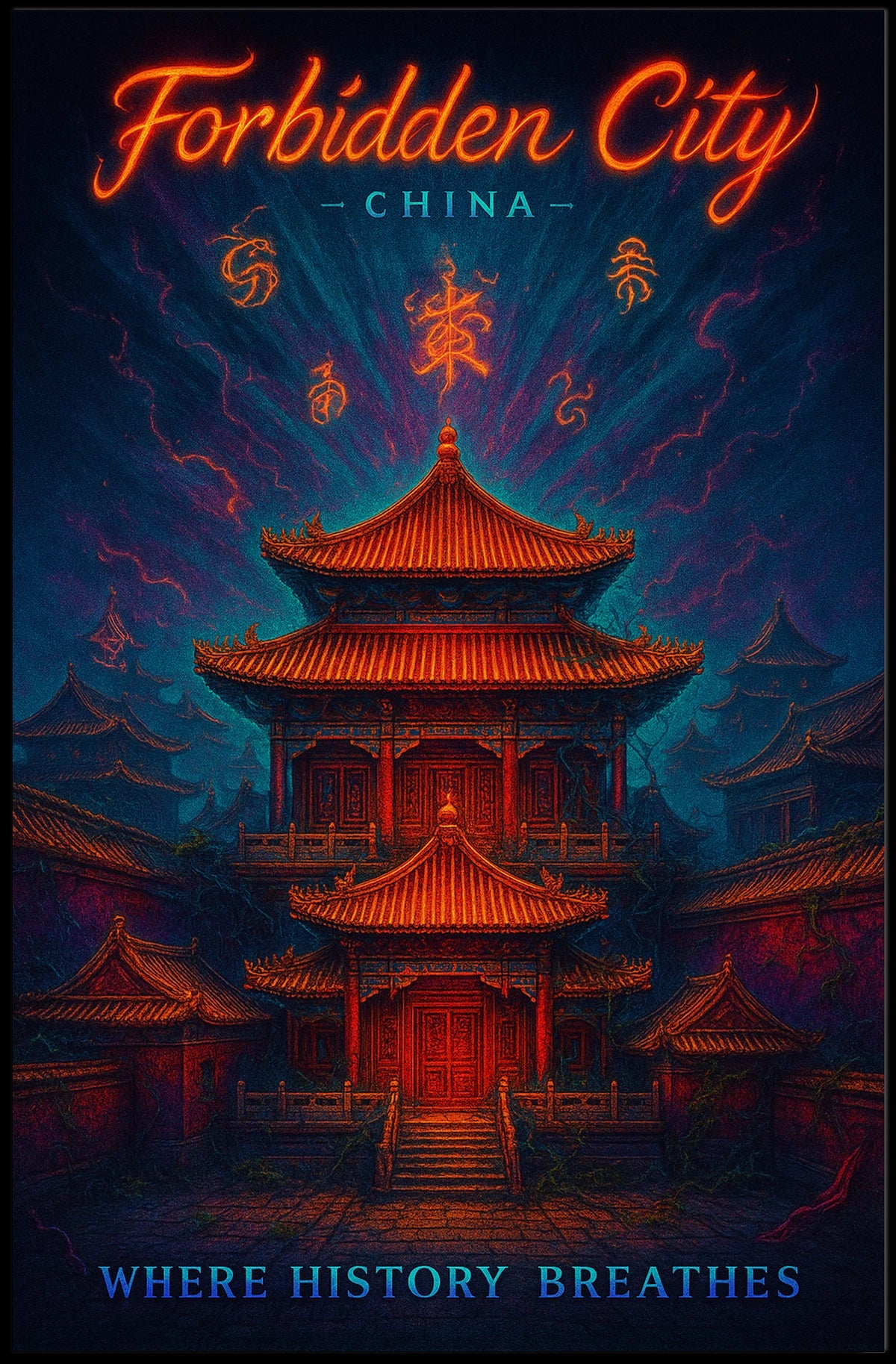 Forbidden City China Poster
