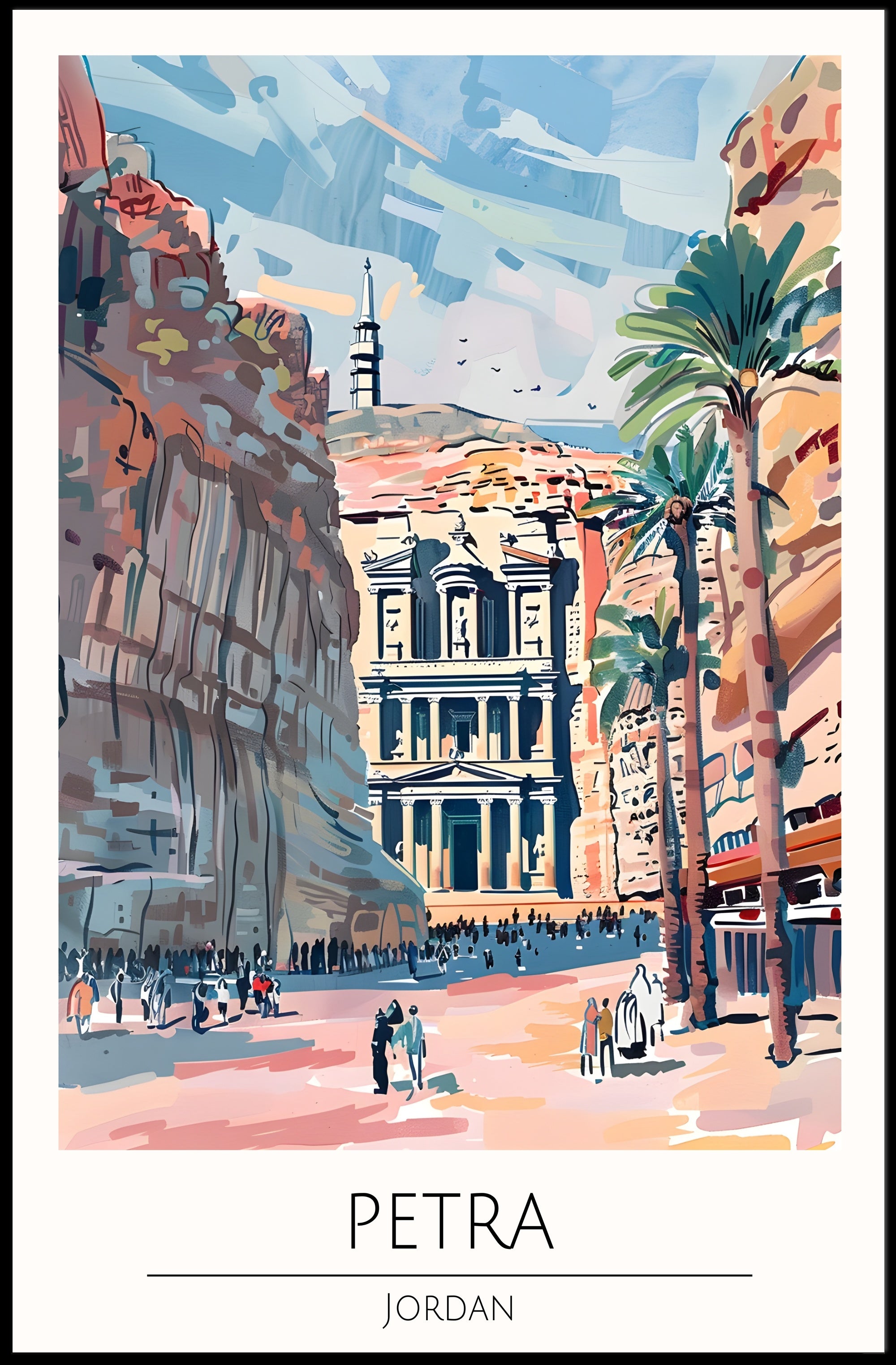 Petra, Jordan Poster PosterGoat