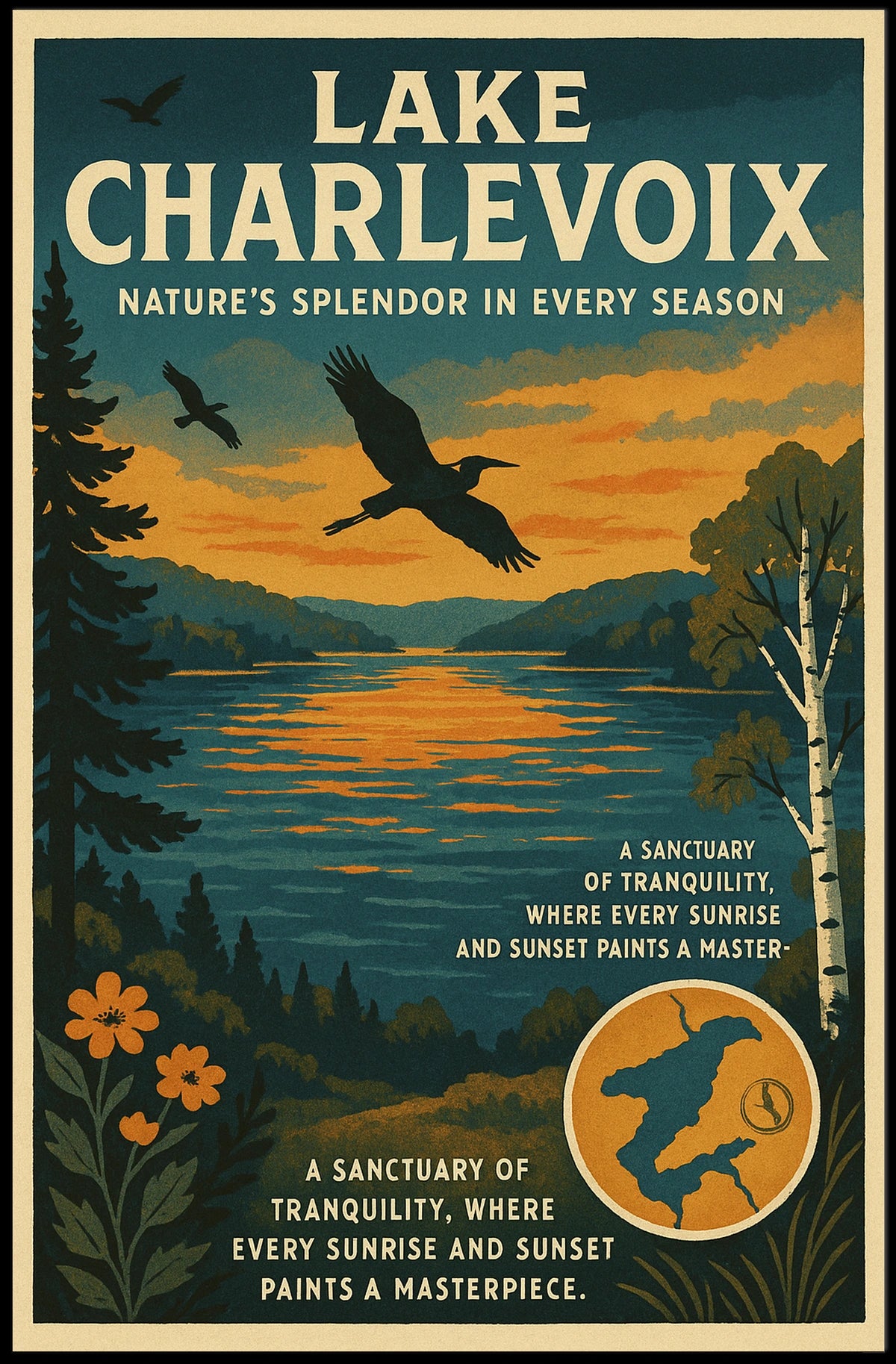 Lake Charlevoix NatureS Splendor Poster