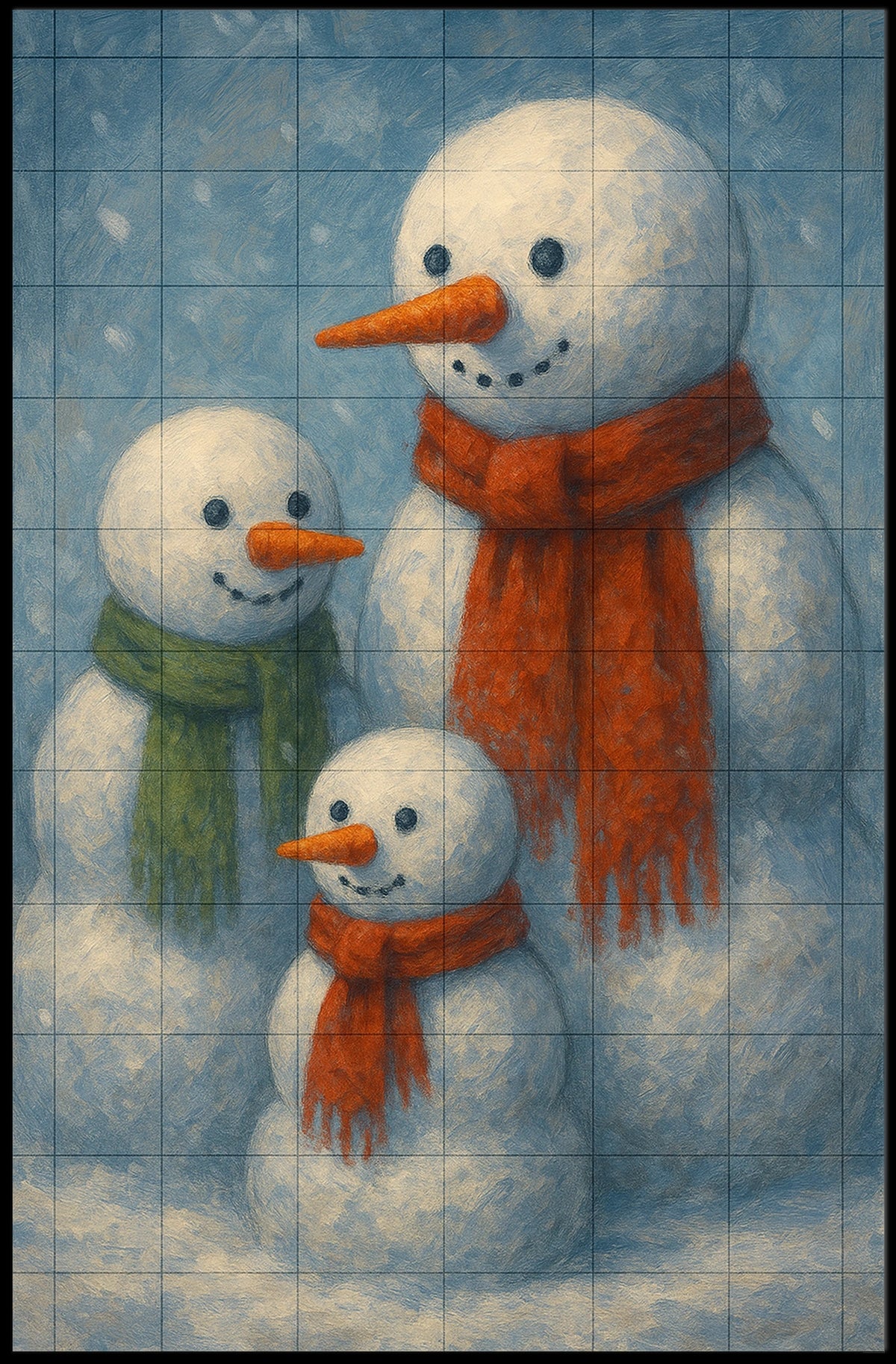 Winter Wonderland Snowmen Poster