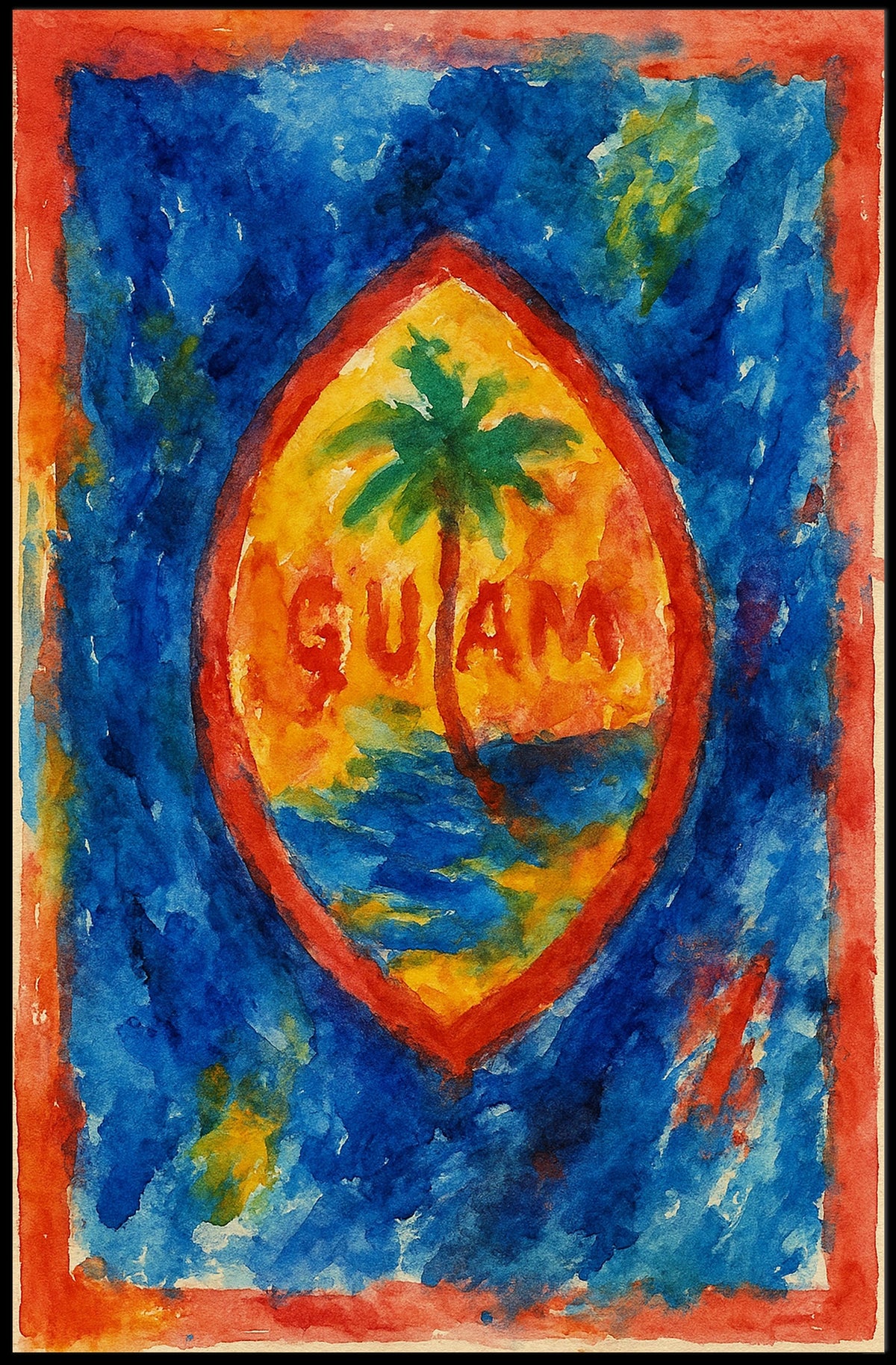 Vibrant Guam Poster