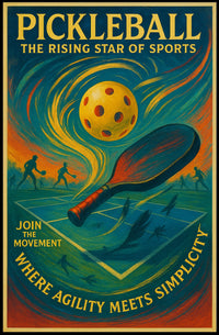 Pickleball The Rising Star of Sports Poster