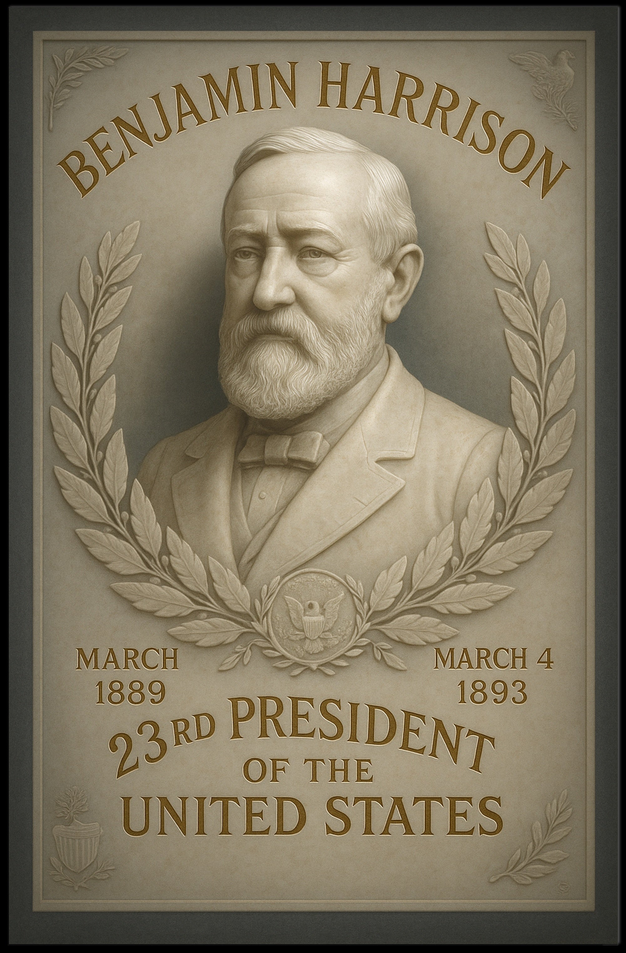 Benjamin Harrison 23rd President Poster PosterGoat