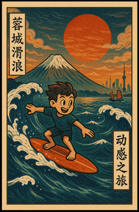 Surfing Adventure Poster