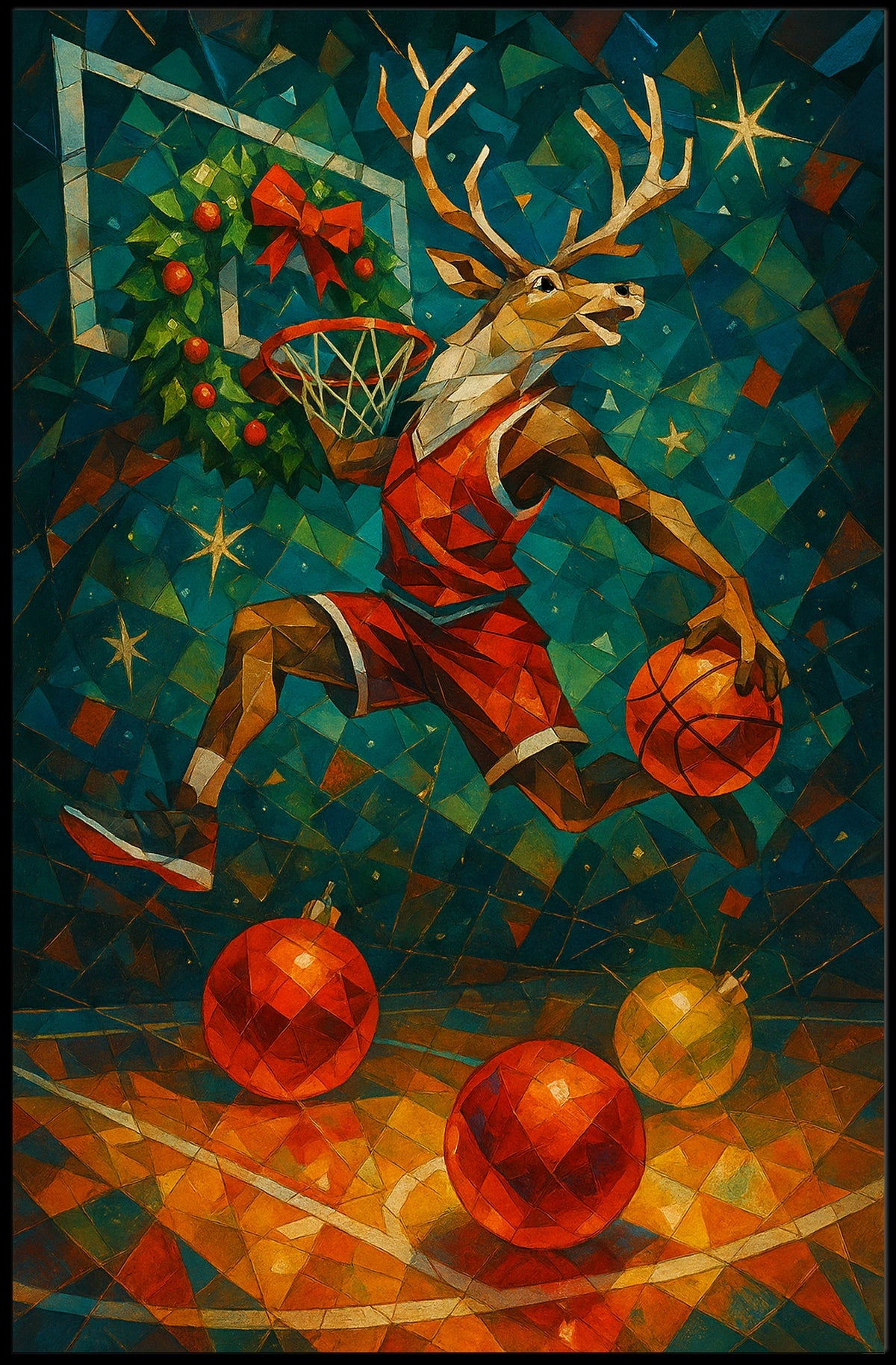 Holiday Hoops Poster