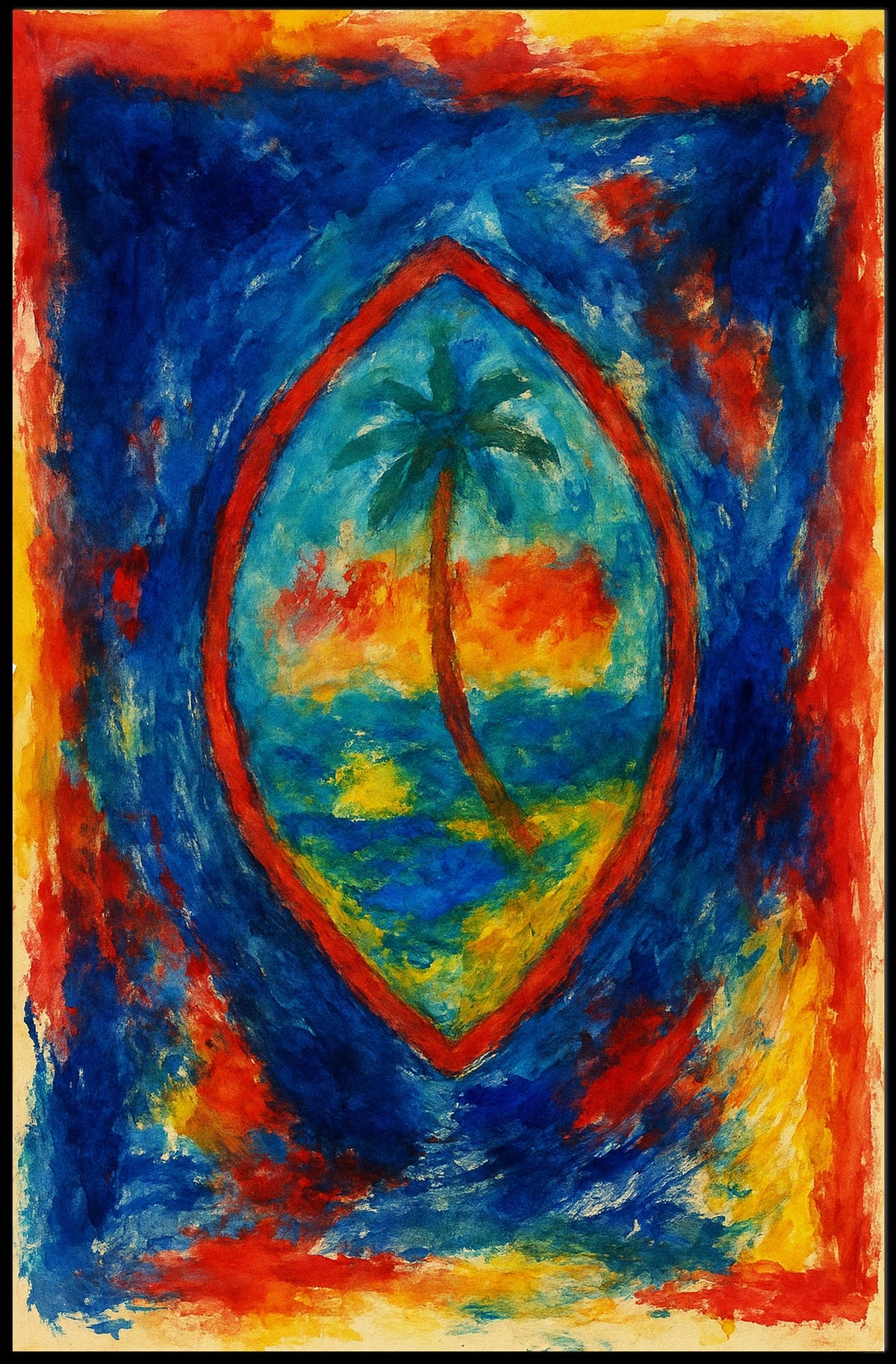 Vibrant Tropical Escape Poster
