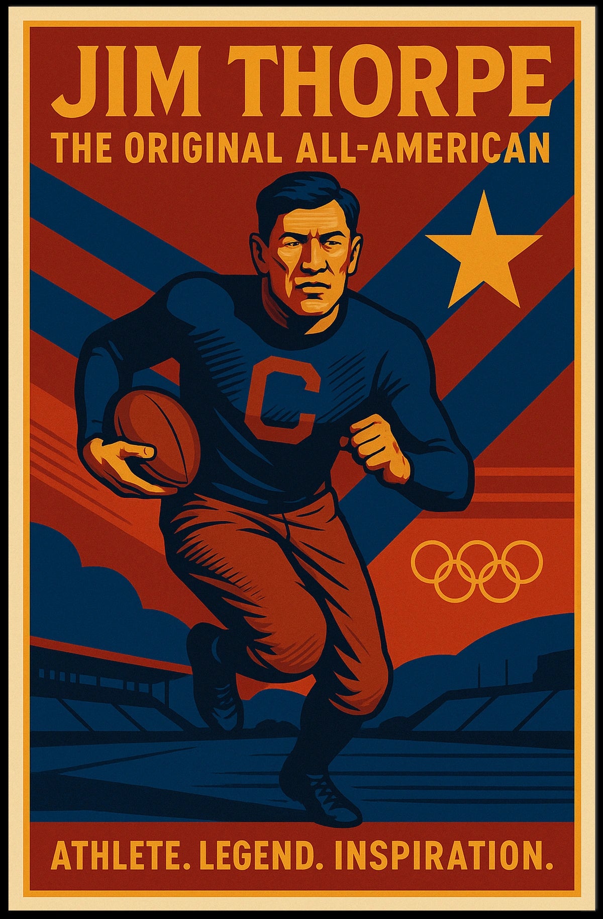 Jim Thorpe Celebrating an All-American Legend Poster