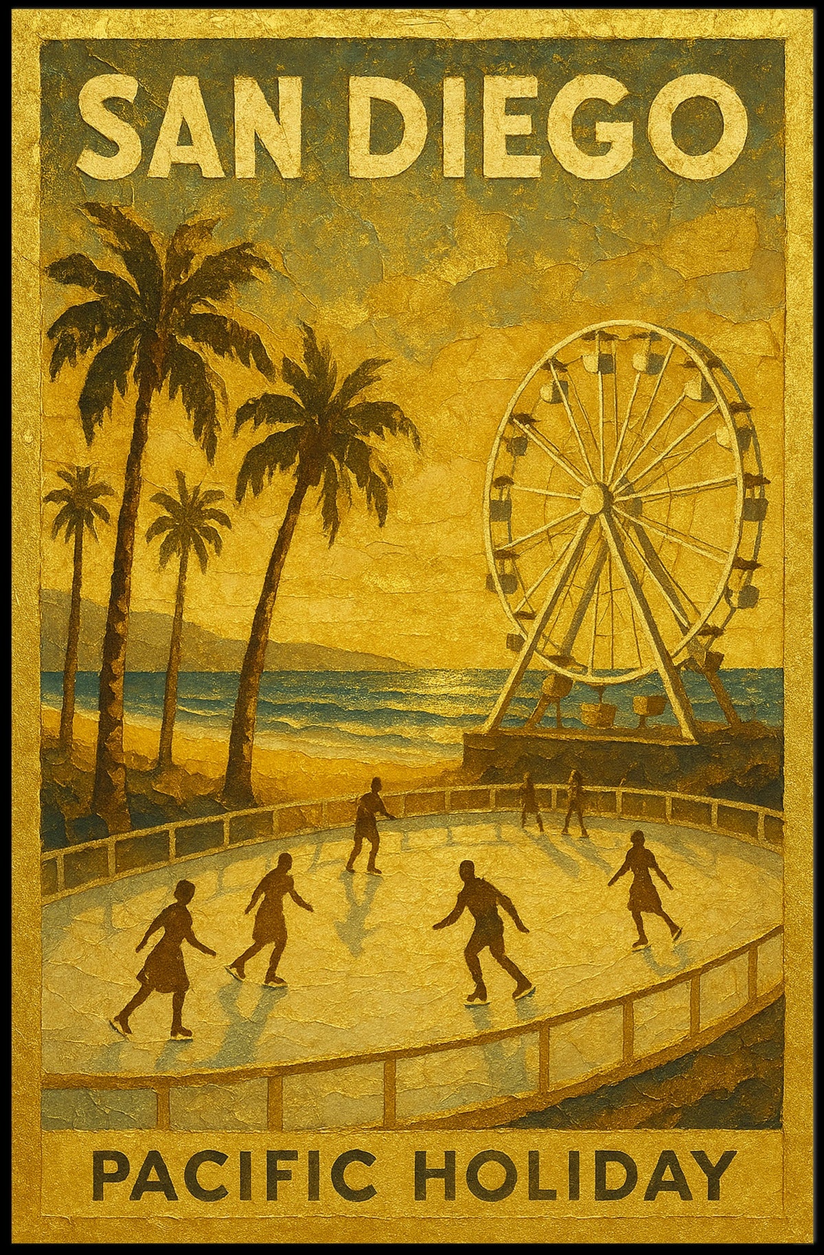 San Diego Pacific Holiday Poster