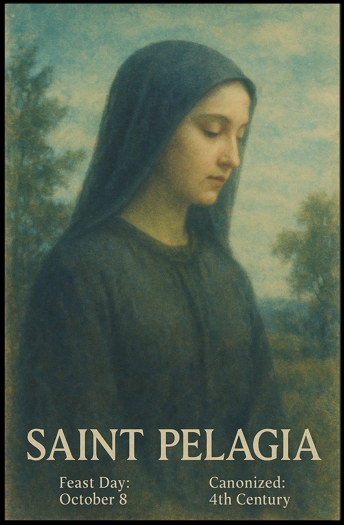 Saint Pelagia Poster