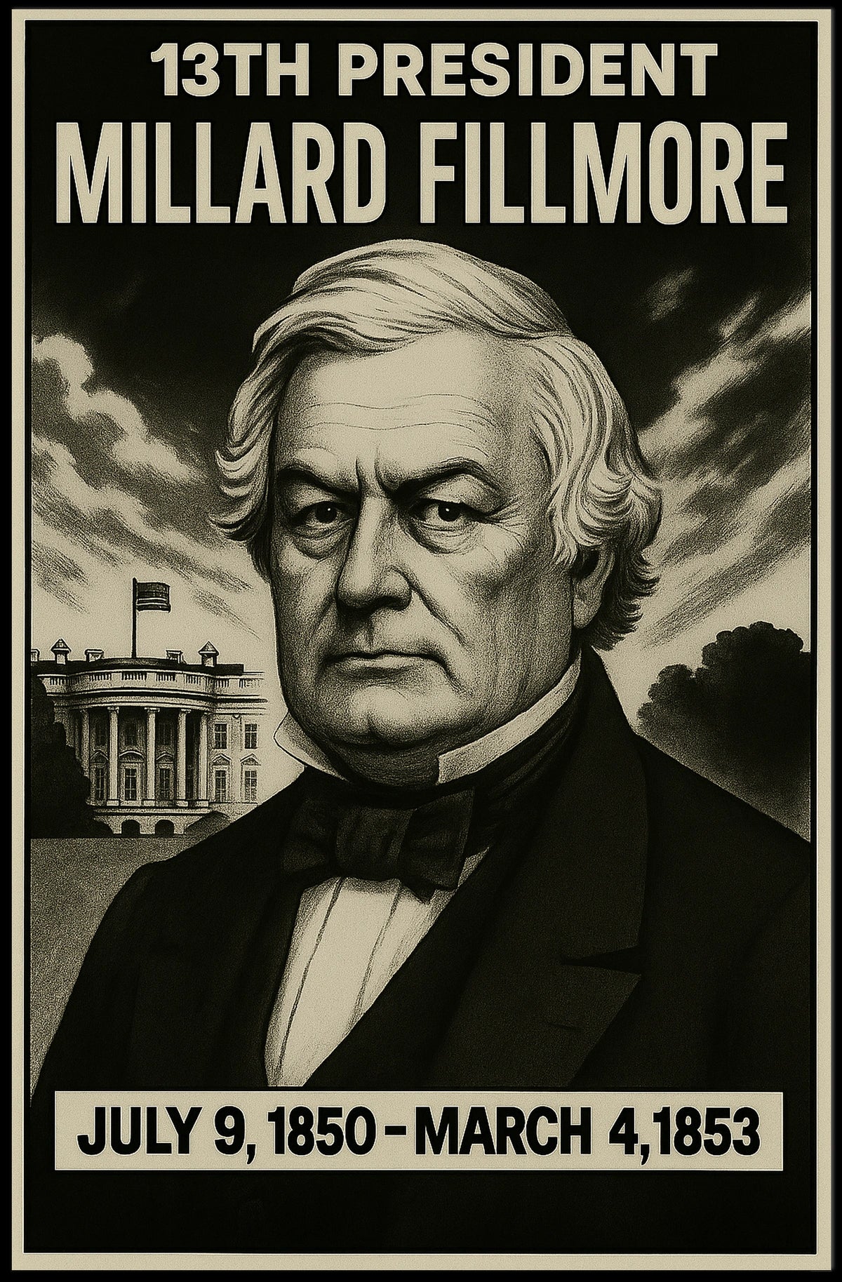 Millard Fillmore 13Th President Poster