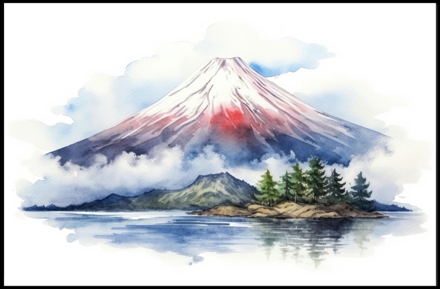 Majestic Mountain Landscape Poster