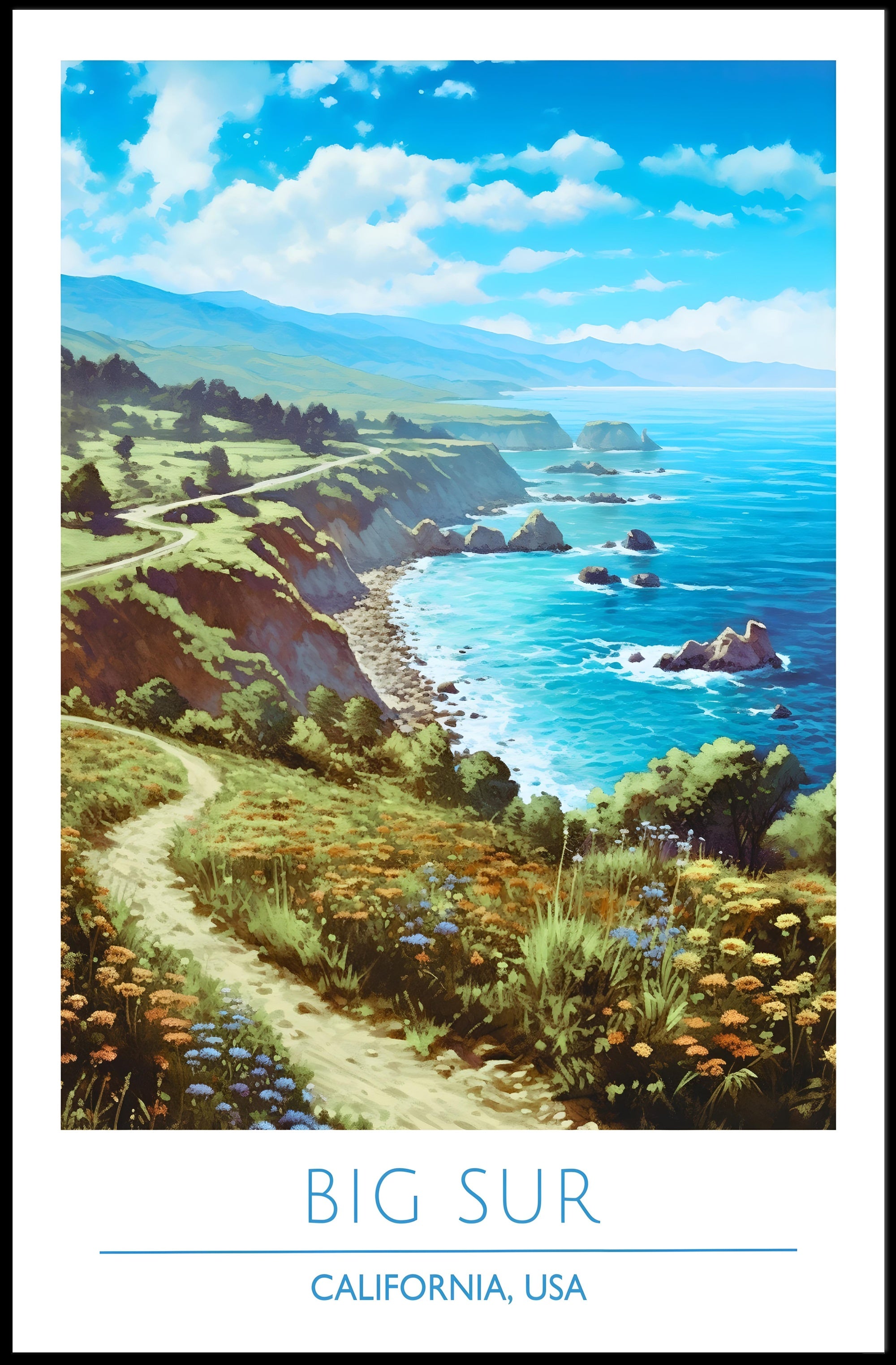 Scenic Big Sur Poster
