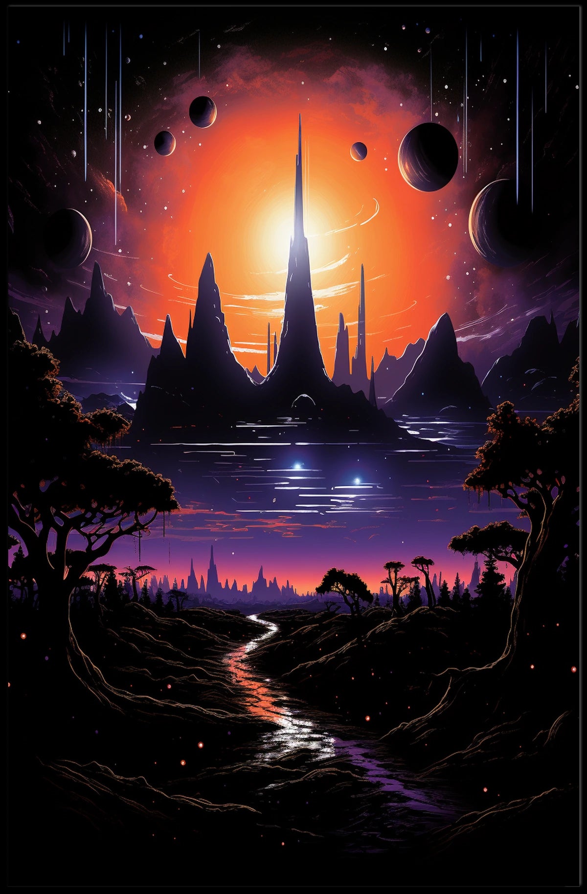 Cosmic Landscape Poster