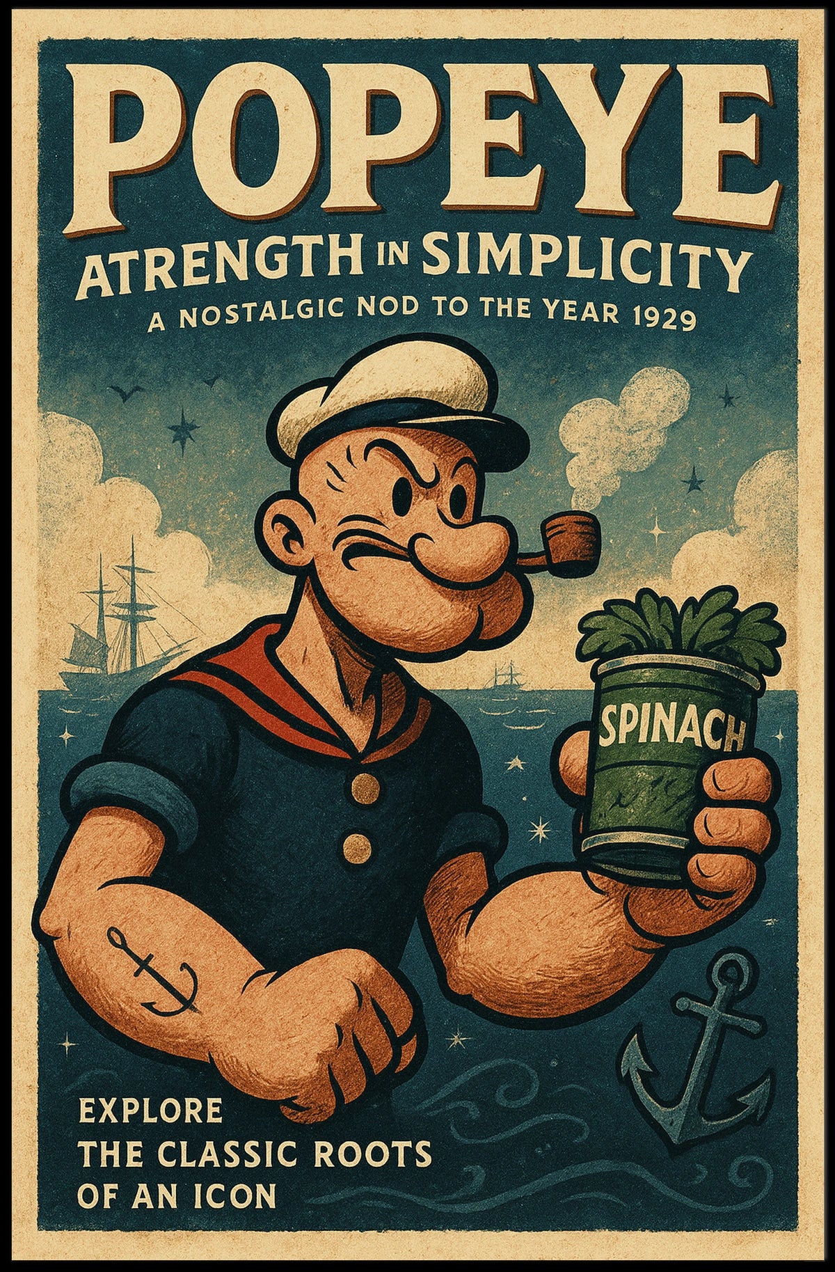 Popeye 1929 Art Poster POP-58