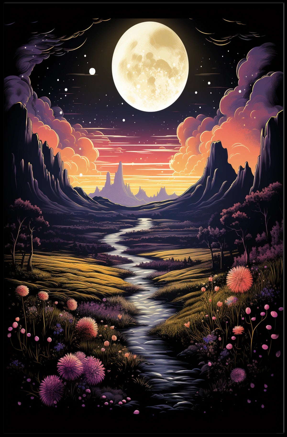 Moonlit Serenity Poster