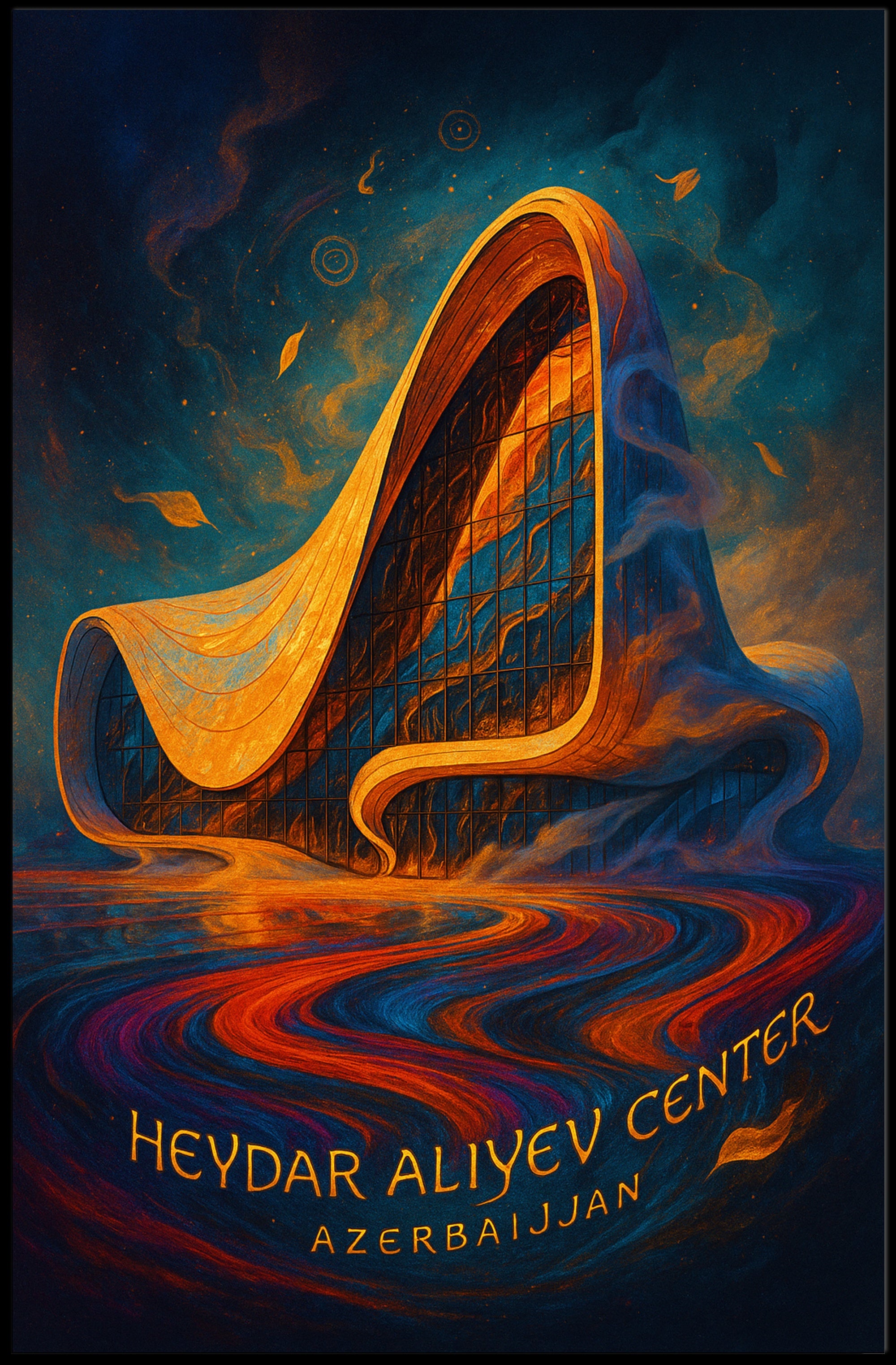 Heydar Aliyev Center Architectural Poster Print