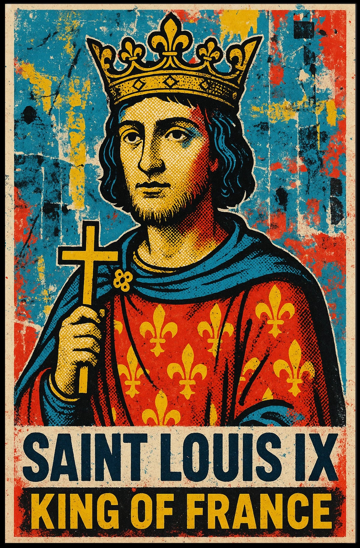 Saint Louis Ix King Of France Poster
