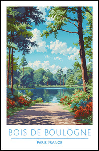 Scenic View of Bois de Boulogne Poster
